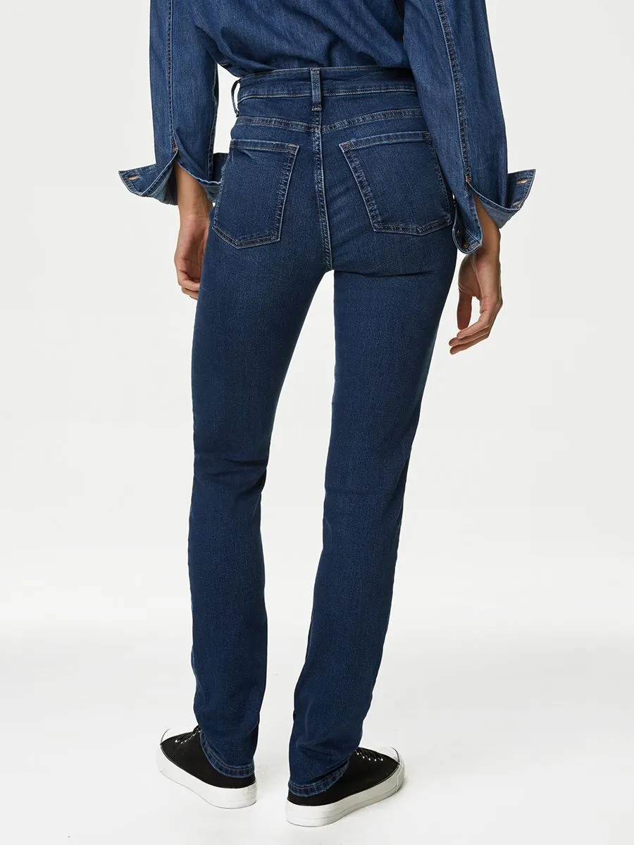 MARKS & SPENCER Women Straight Leg Jeans Lily Slim Fit with Stretch MARKS & SPENCER Women Straight Leg Jeans Lily Slim Fit with Stretch