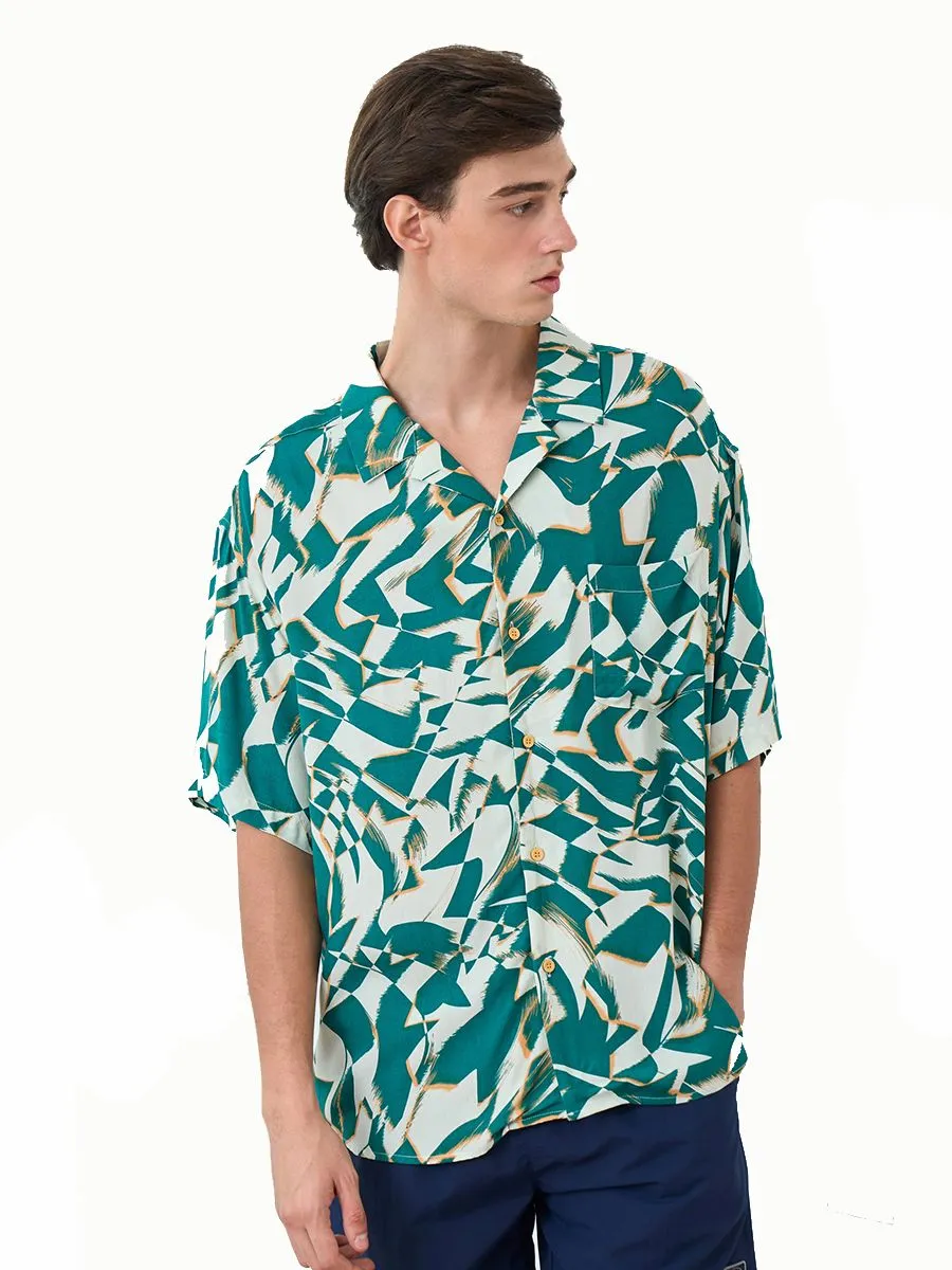 OASIS Men's Short sleeve Shirt Green OASIS Men's Short sleeve Shirt Green