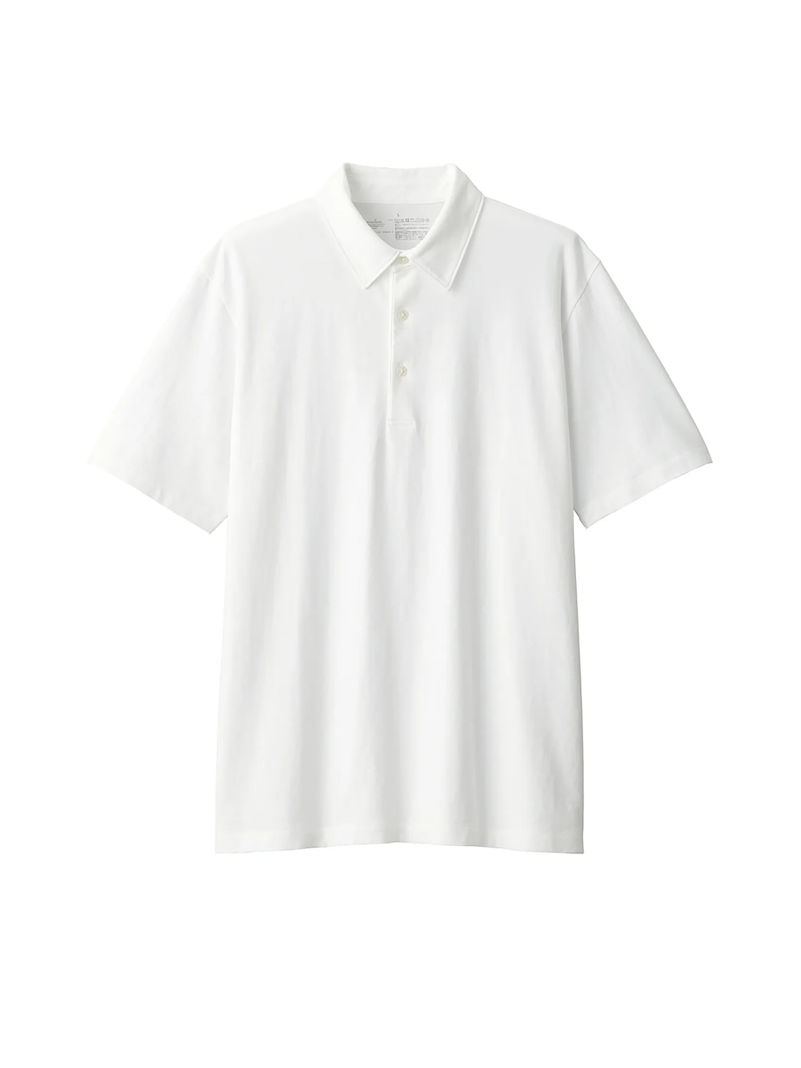 MUJI Men Polo Shirt Cool Touch Jersey MUJI Men Polo Shirt Cool Touch Jersey