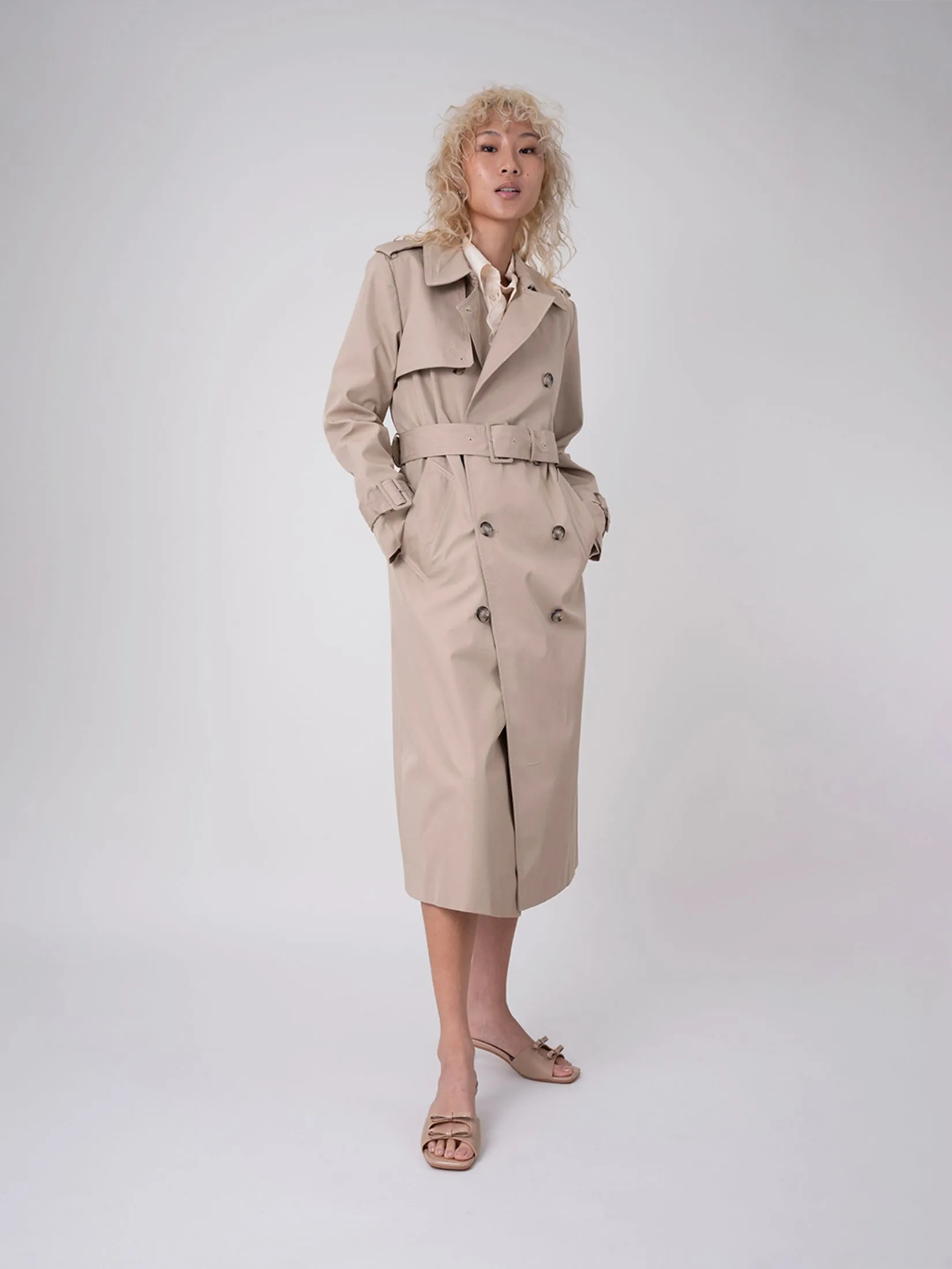 PRETTY FIT Women Mules Bows Across Front Beige PRETTY FIT Women Mules Bows Across Front Beige