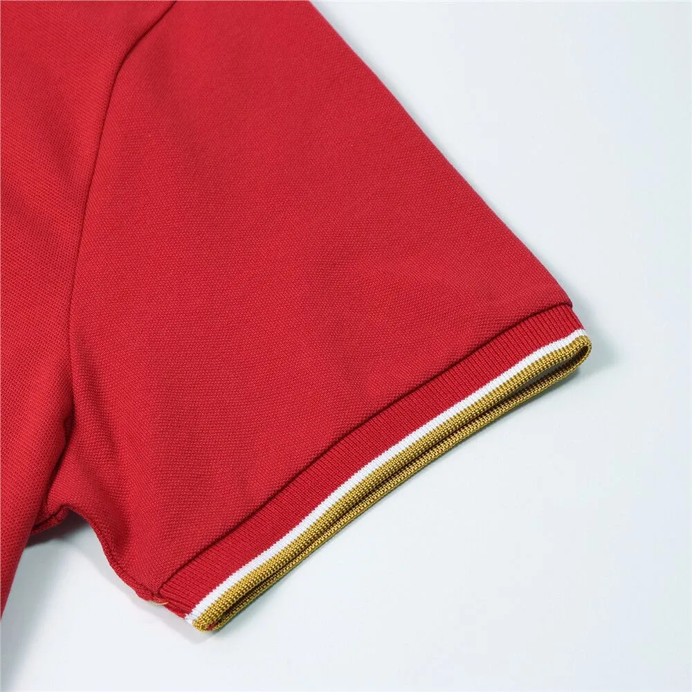 GIORDANO Red Men's Solid Polo GIORDANO Red Men's Solid Polo