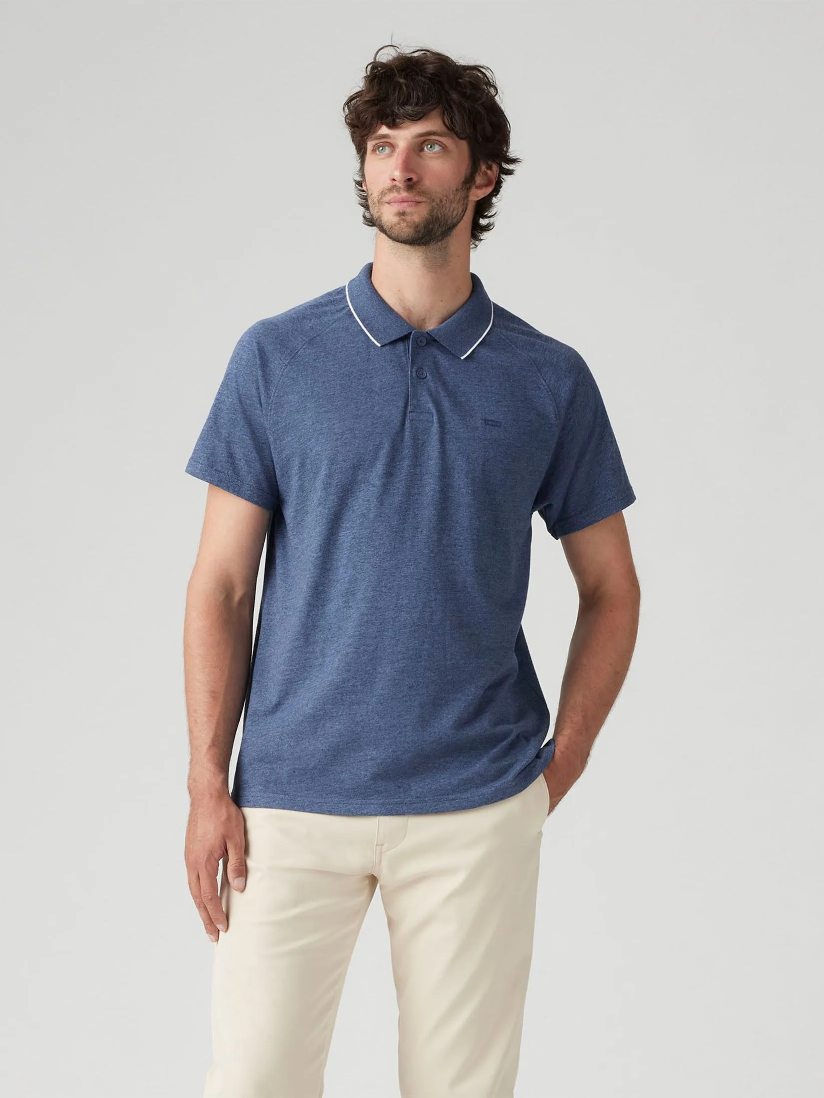 LEVI'S Men's Shoreline Tech Polo Blues LEVI'S Men's Shoreline Tech Polo Blues