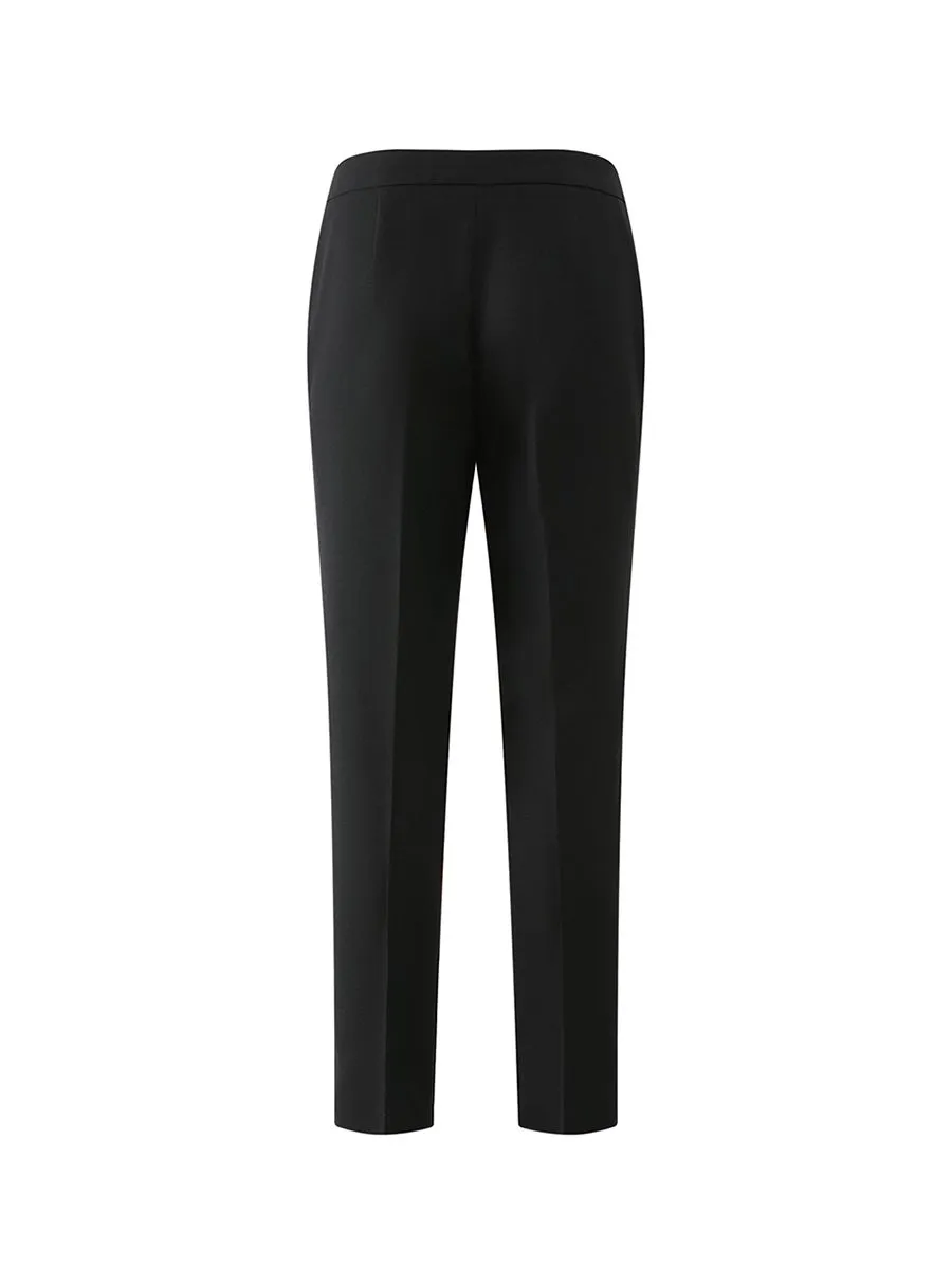 G2000 Women Clothing Suit Pants  Ankle Cigarette Shape  Black G2000 Women Clothing Suit Pants  Ankle Cigarette Shape  Black