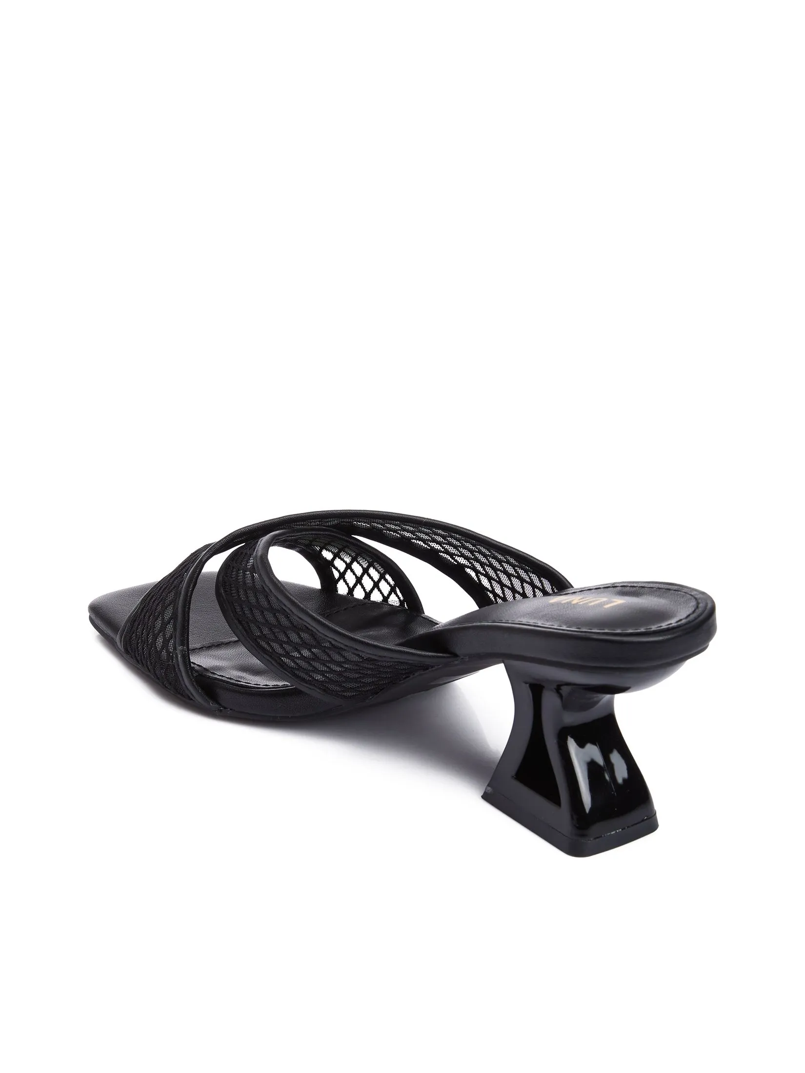 LUNA Women Heels Slippers Cross Strap LUNA Women Heels Slippers Cross Strap