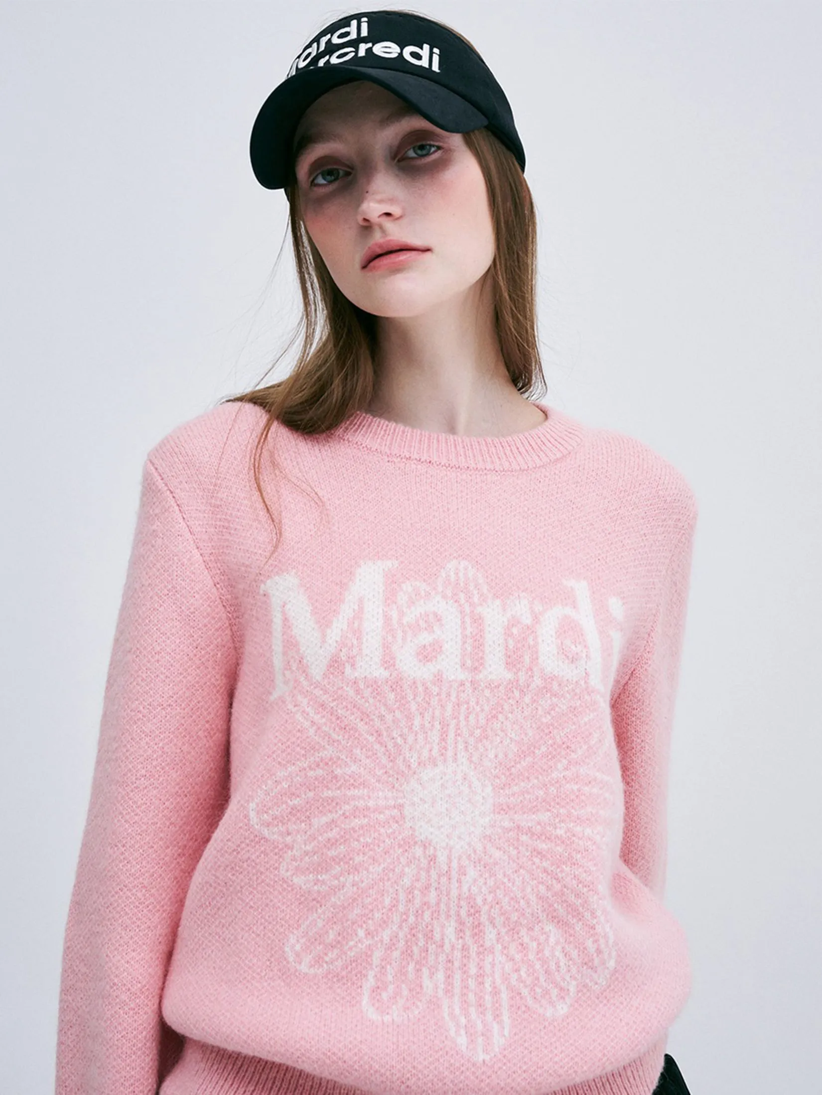 MARDI MERCREDI ACTIF Mohair Blended Knit Pullover F MARDI MERCREDI ACTIF Mohair Blended Knit Pullover F