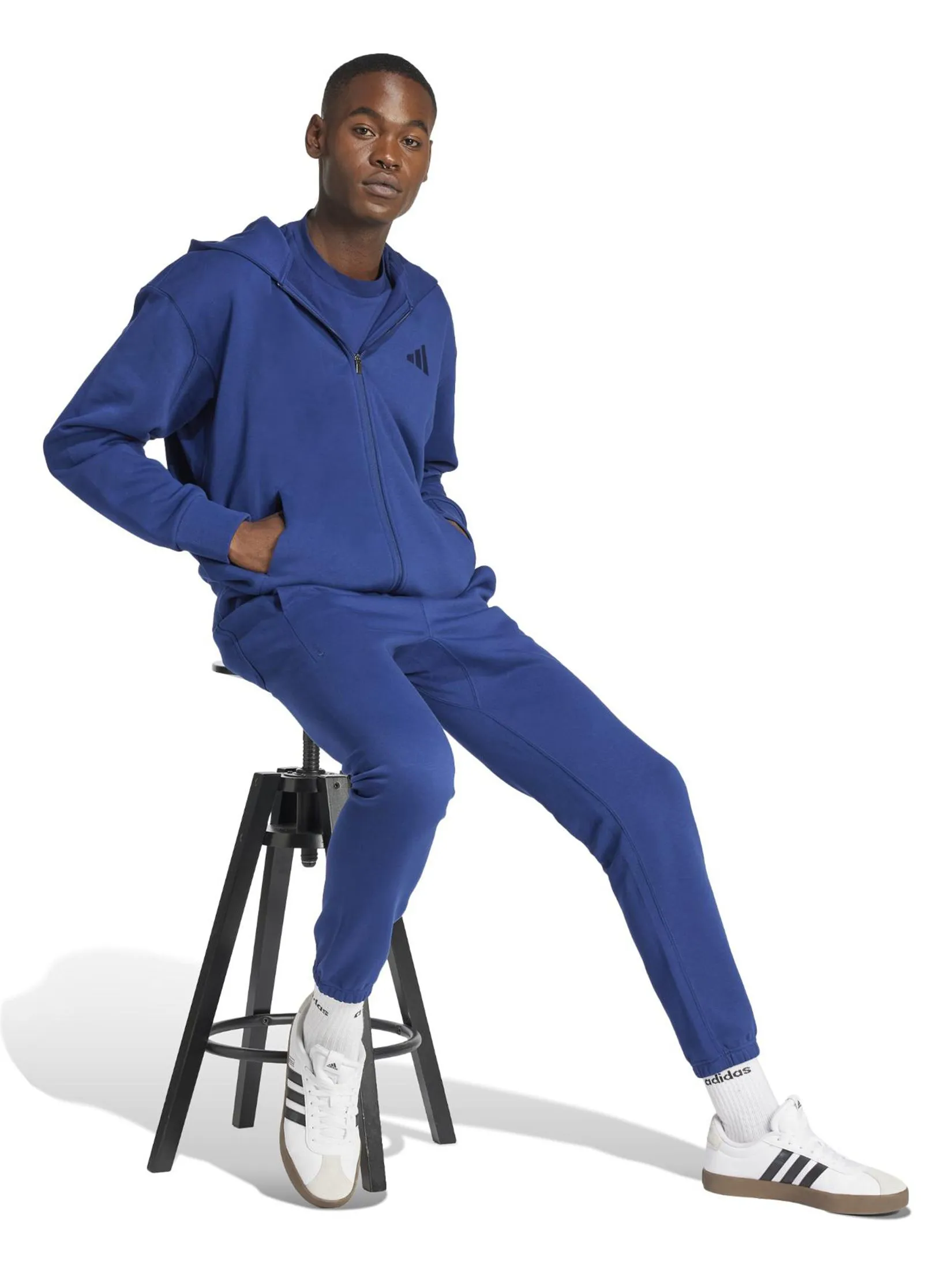 ADIDAS Men Joggers All SZN Fleece Regular Tapered Dark Blue ADIDAS Men Joggers All SZN Fleece Regular Tapered Dark Blue