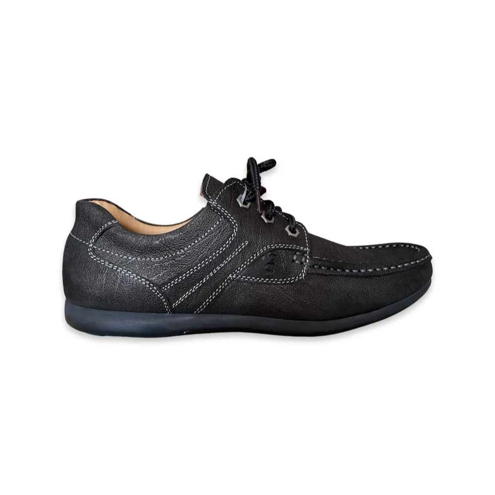 FREEWOOD SHOES Men casual shoelace-black FREEWOOD SHOES Men casual shoelace-black