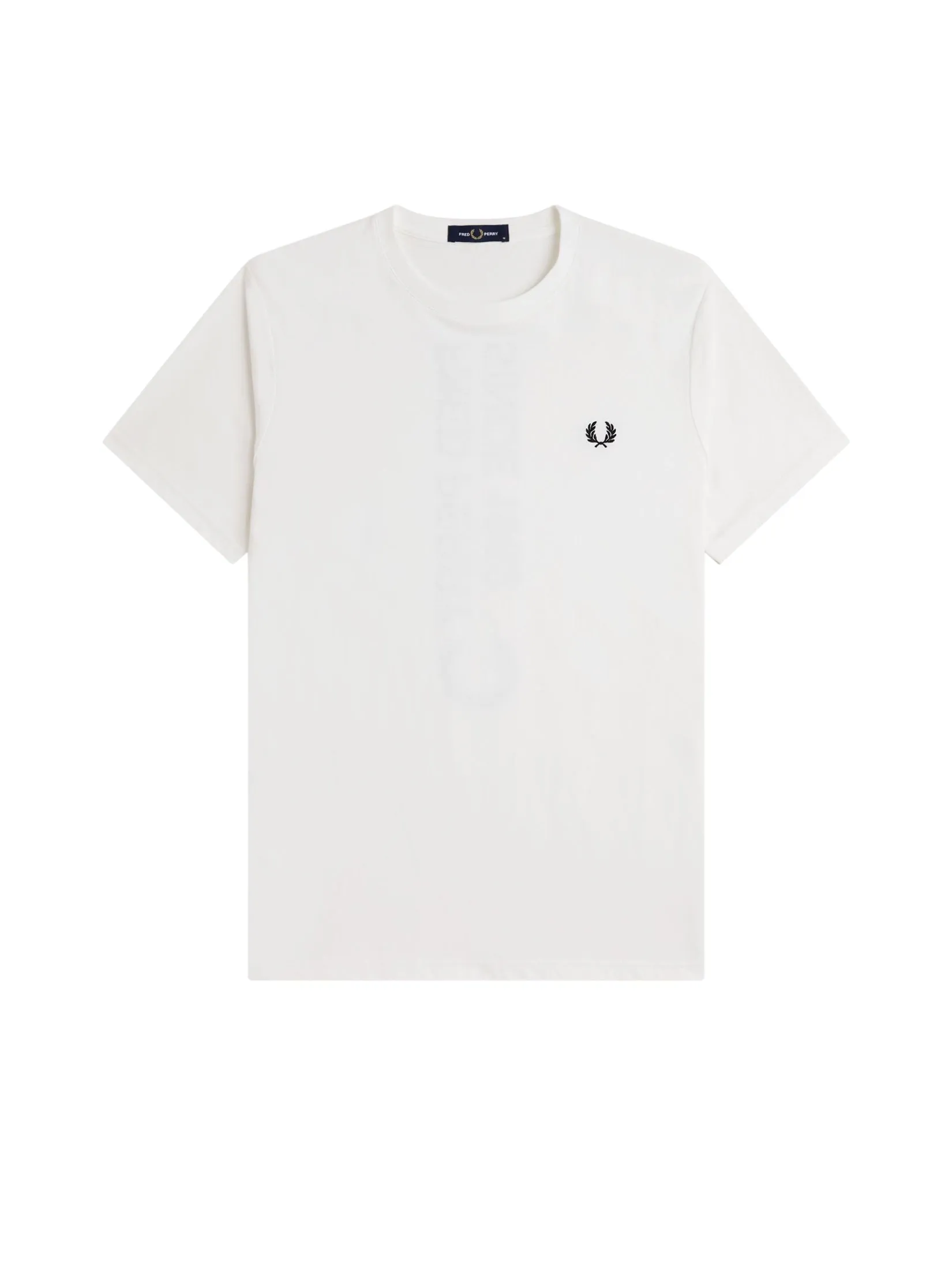 Fred Perry Men BOLD BRANDING T-SHIRT White Fred Perry Men BOLD BRANDING T-SHIRT White