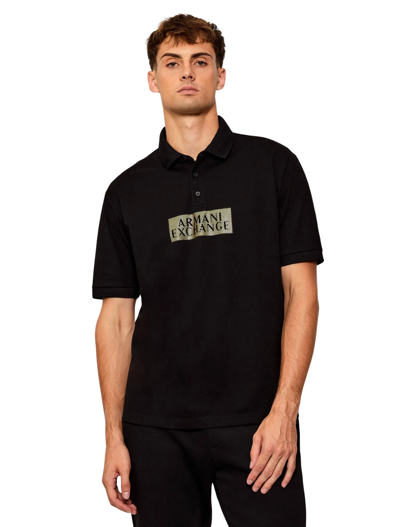 ARMANI EXCHANGE Polo Men XM001885-AF13026-MC237 Black ARMANI EXCHANGE Polo Men XM001885-AF13026-MC237 Black