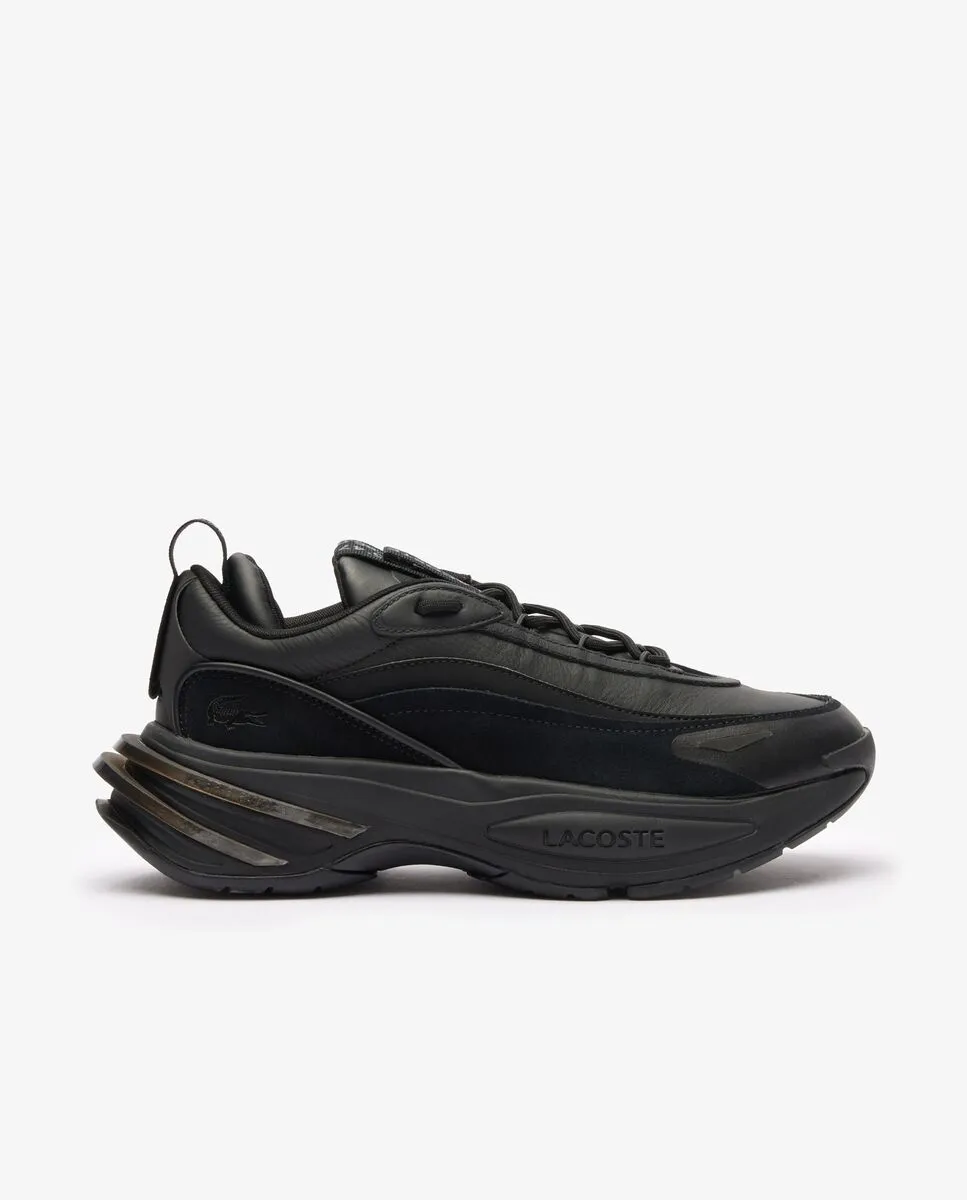 LACOSTE Black Men’s Audyssor Leather Trainers LACOSTE Black Men’s Audyssor Leather Trainers