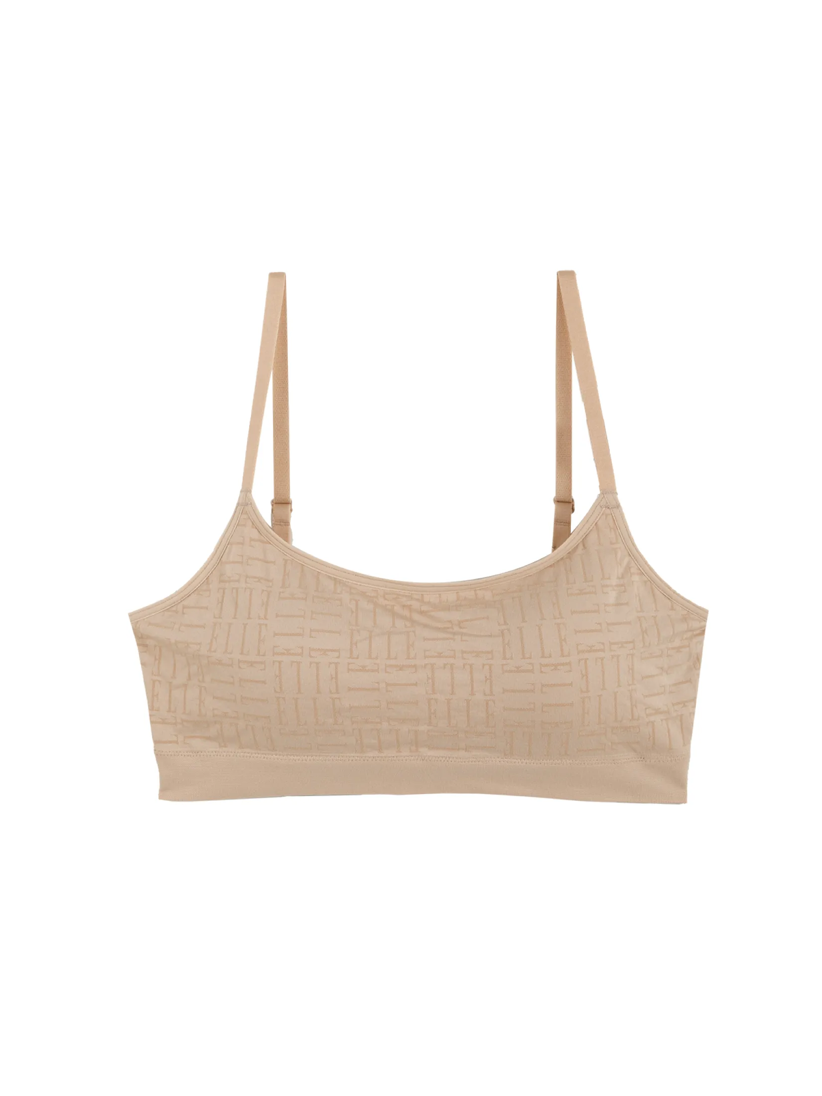 ELLE LINGERIE Women' s Seamless strapless bra with padding model LB8765 - beige ELLE LINGERIE Women' s Seamless strapless bra with padding model LB8765 - beige