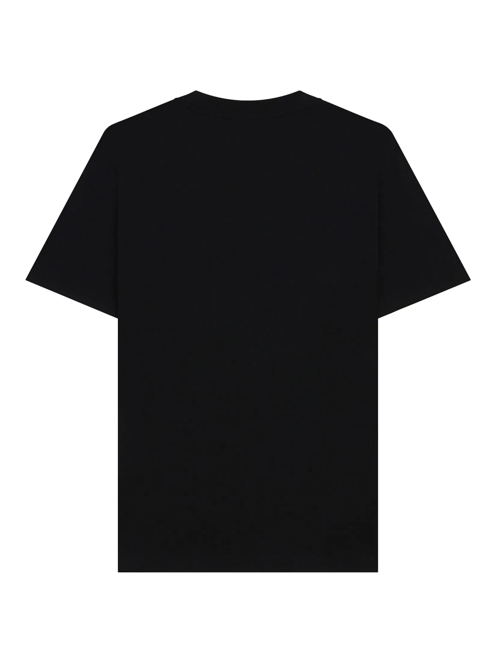 GIORDANO Men's Slim Cotton Embroidery Tee (Liquid Touch) Signature Black GIORDANO Men's Slim Cotton Embroidery Tee (Liquid Touch) Signature Black