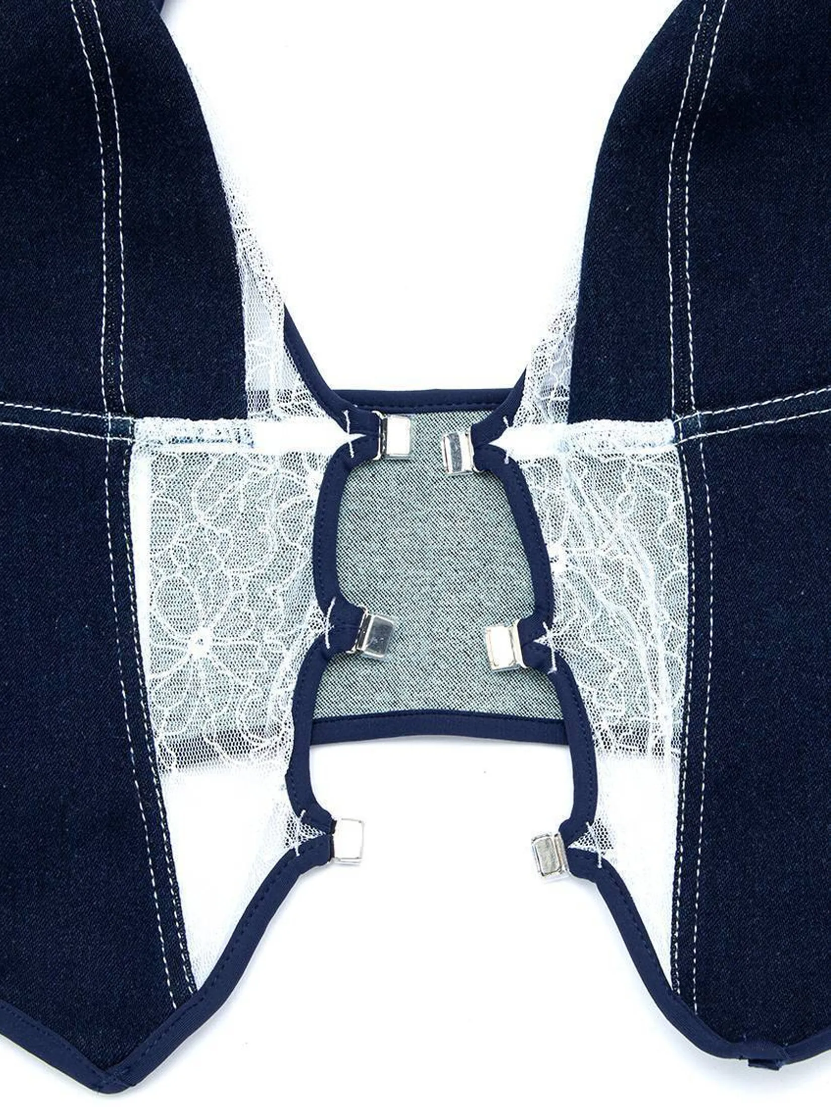 SABINA Bralette Woman MERGE X SABINA Cora Plunge - Dark Blue SABINA Bralette Woman MERGE X SABINA Cora Plunge - Dark Blue