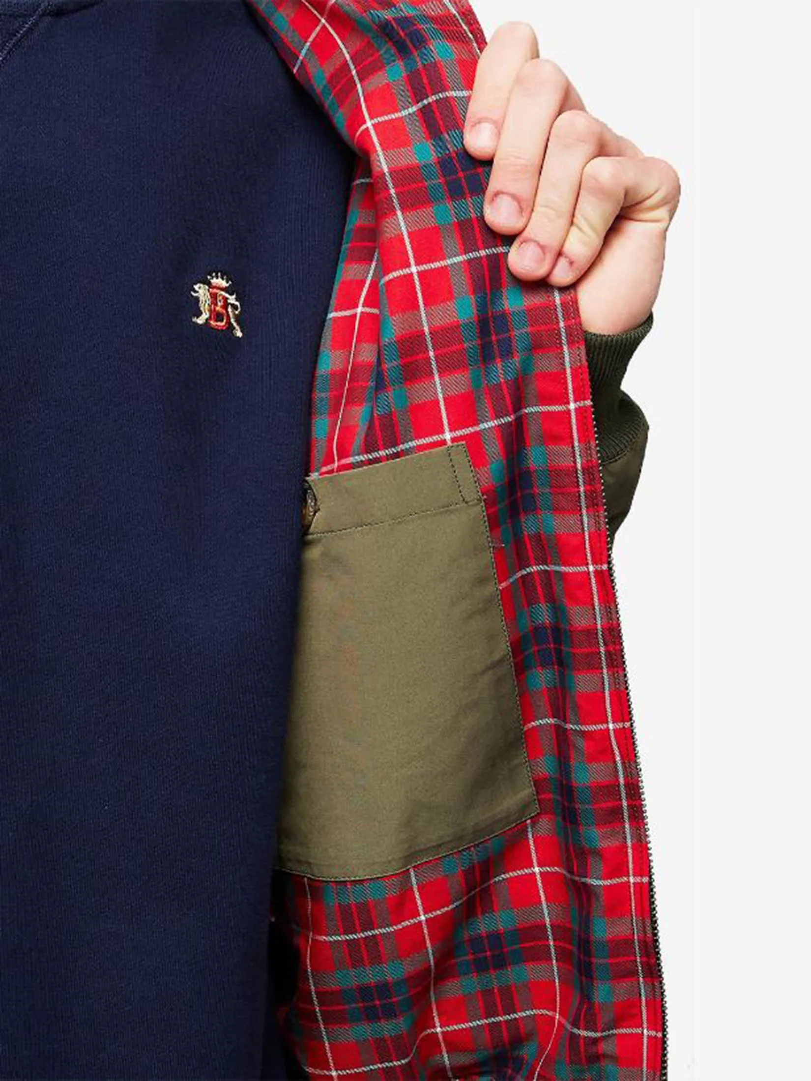 BARACUTA Unisex Harrington Jacket G9 Army BARACUTA Unisex Harrington Jacket G9 Army