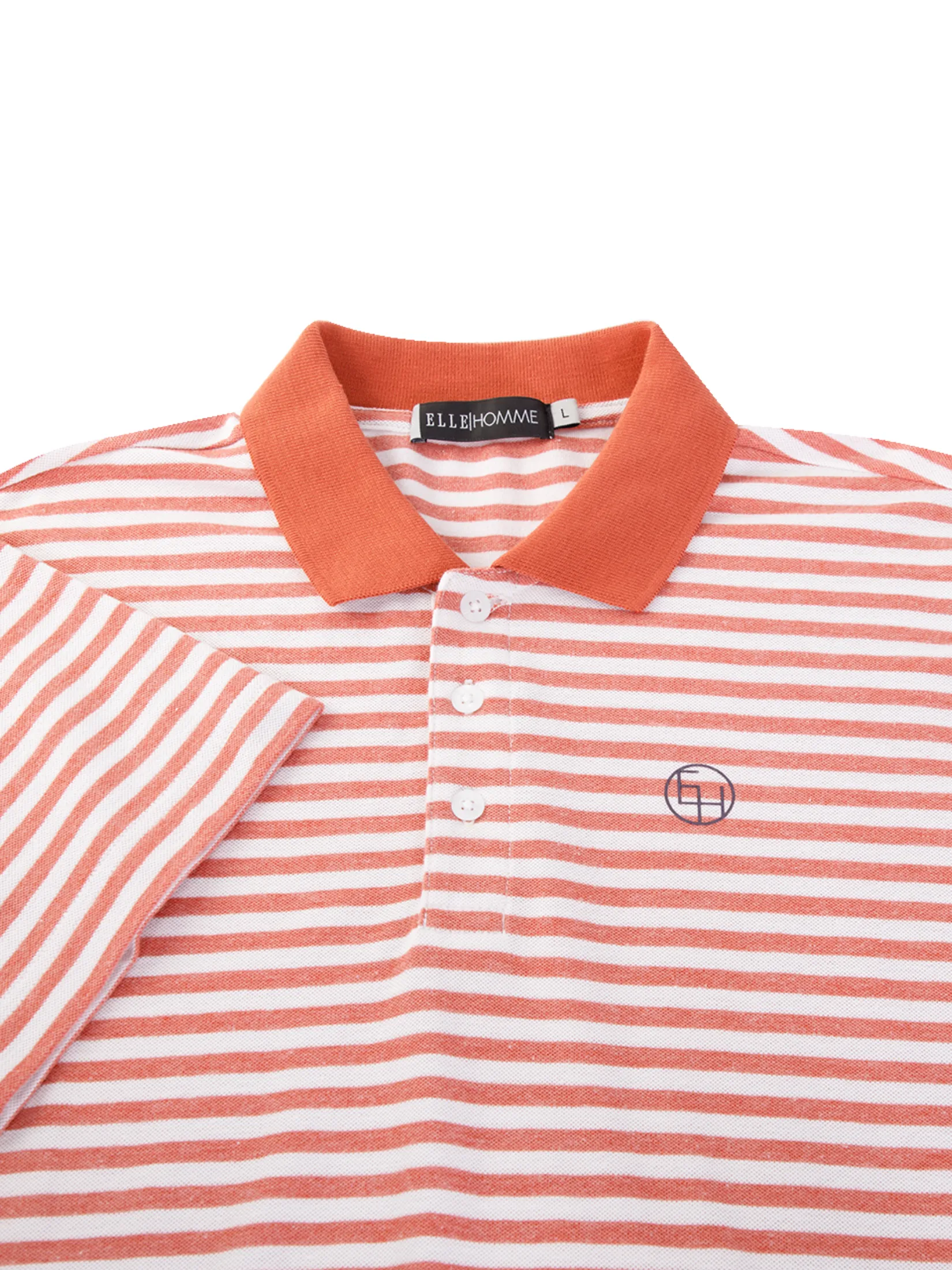 ELLE HOMME Men's short sleeved polo shirt W8K910 - Orange ELLE HOMME Men's short sleeved polo shirt W8K910 - Orange