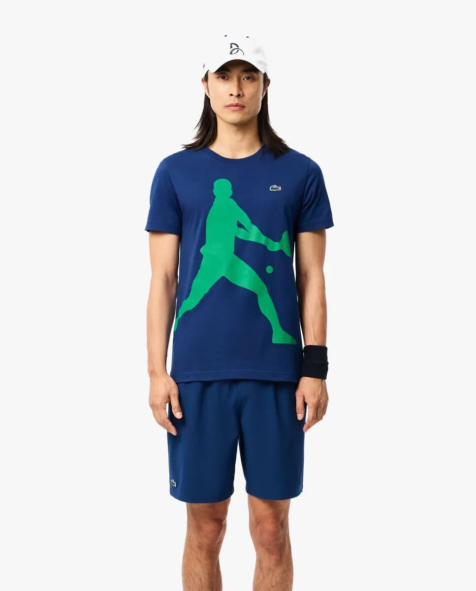 LACOSTE Lacoste Tennis x Novak Djokovic T-shirt and Cap Set Blue LACOSTE Lacoste Tennis x Novak Djokovic T-shirt and Cap Set Blue