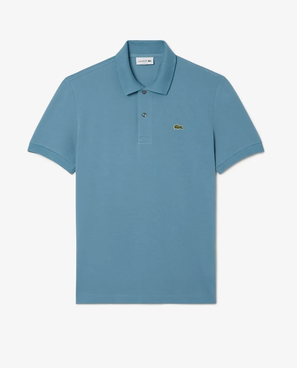 LACOSTE Classic Fit L.12.12 LIGHT Piqu  Polo Shirt Blue LACOSTE Classic Fit L.12.12 LIGHT Piqu  Polo Shirt Blue
