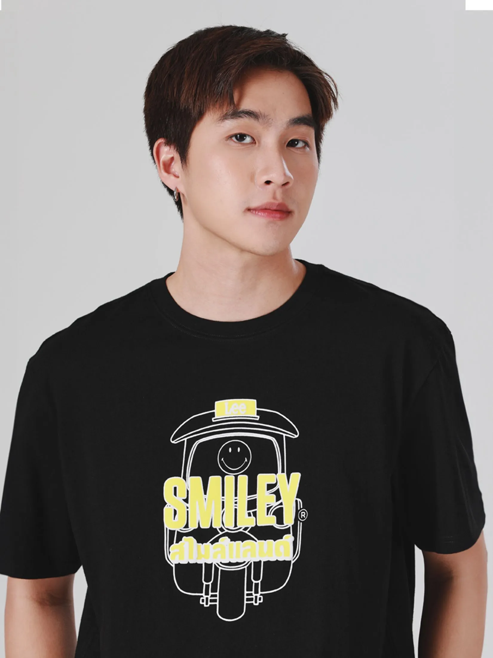 LEE Men's Tee Short Sleeve Lee Smiley Collection Comfort Fit Black LEE Men's Tee Short Sleeve Lee Smiley Collection Comfort Fit Black