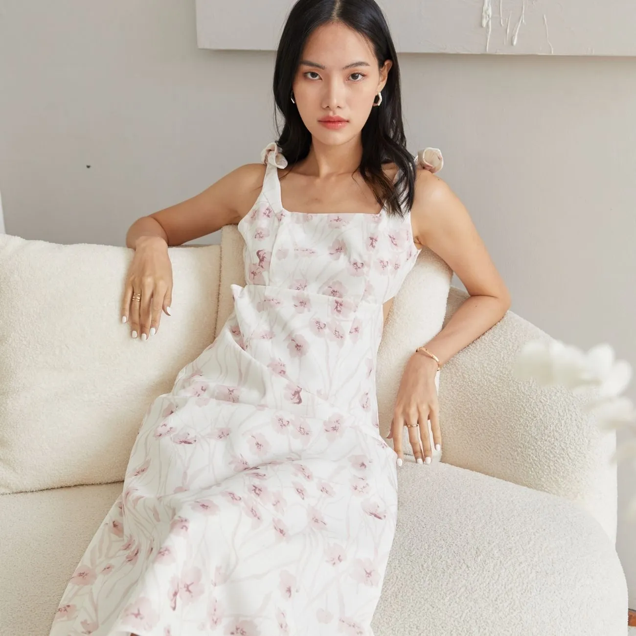 ROSE THE LABEL Pink Luna printed dress ROSE THE LABEL Pink Luna printed dress