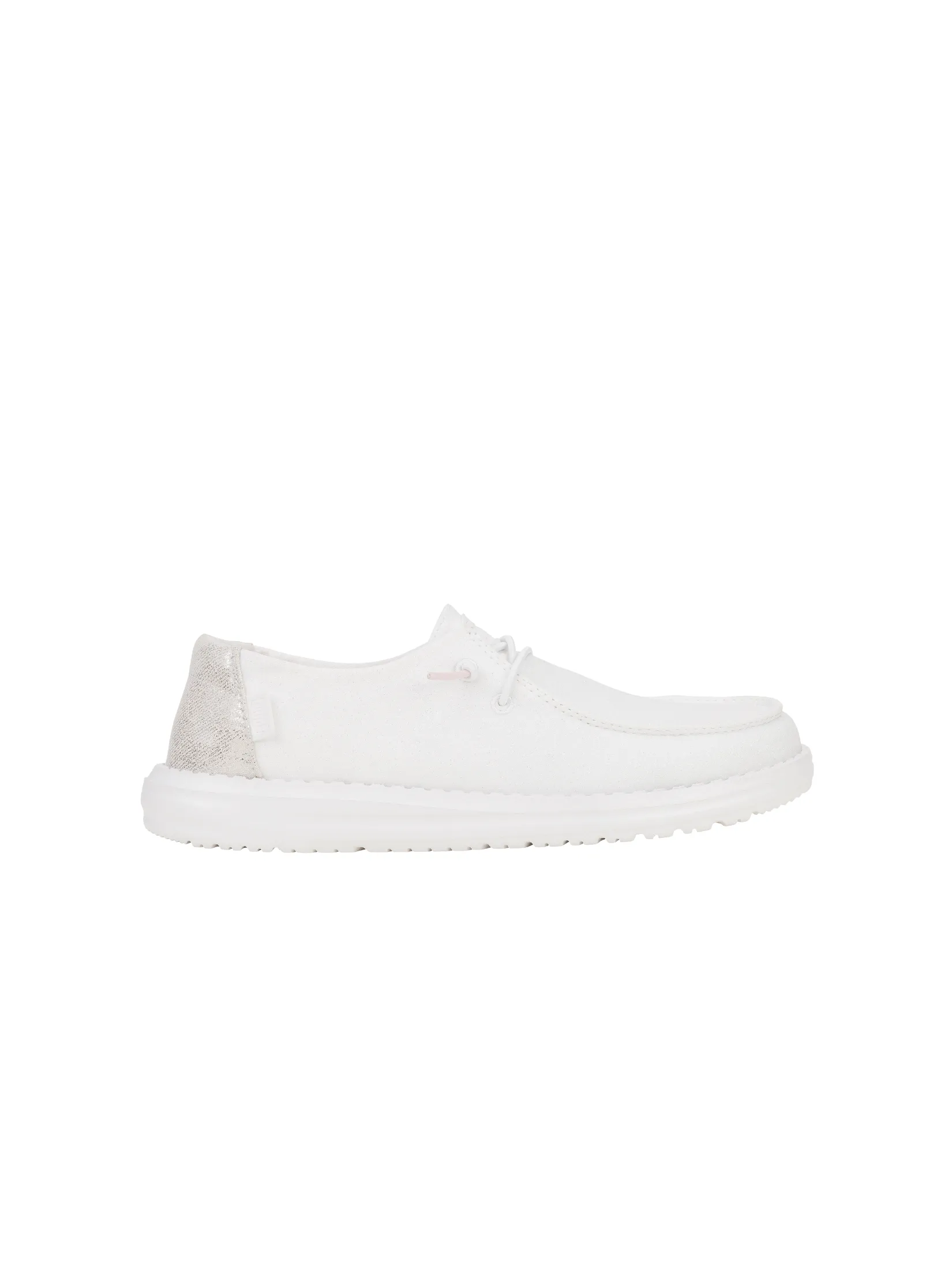 HEYDUDE WENDY METALLIC SPARKLE  - WHITE HEYDUDE WENDY METALLIC SPARKLE  - WHITE