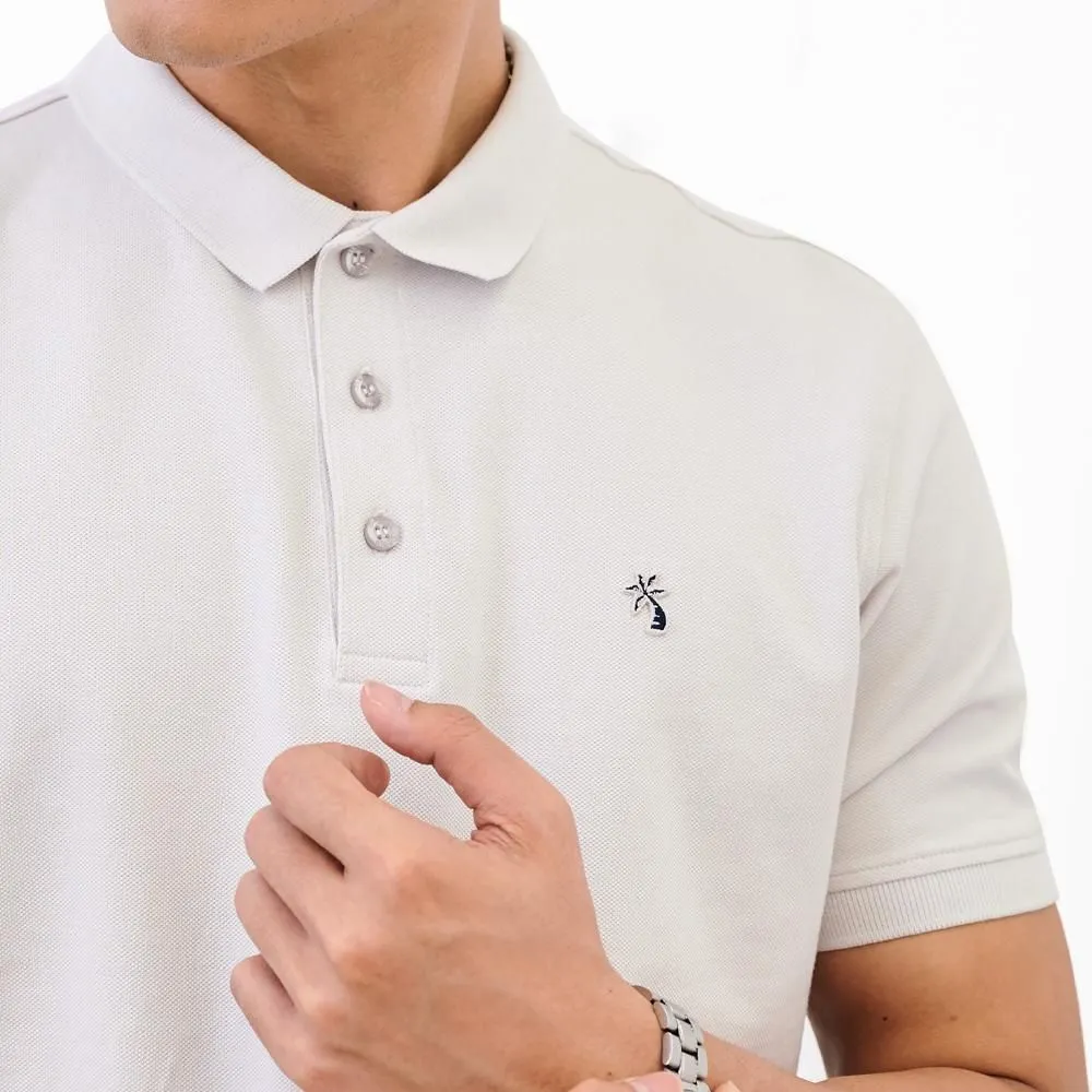 OASIS Men's Polo Shirt Light Grey