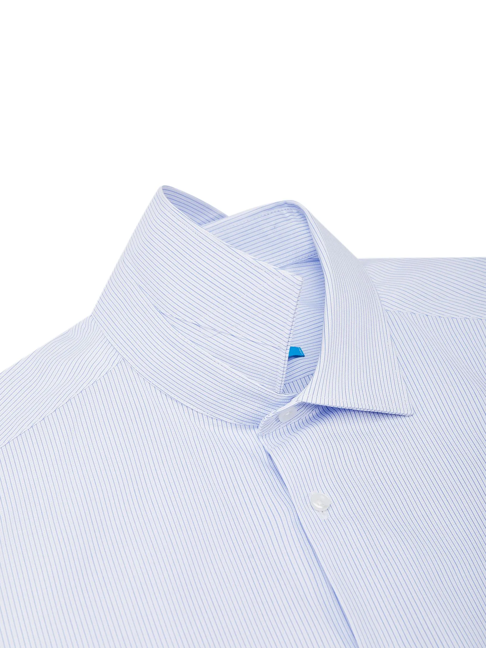 G2000 Men Clothing Non-Iron Cotton Blend Short Stripe Shirt  Smart Fit - Blue G2000 Men Clothing Non-Iron Cotton Blend Short Stripe Shirt  Smart Fit - Blue