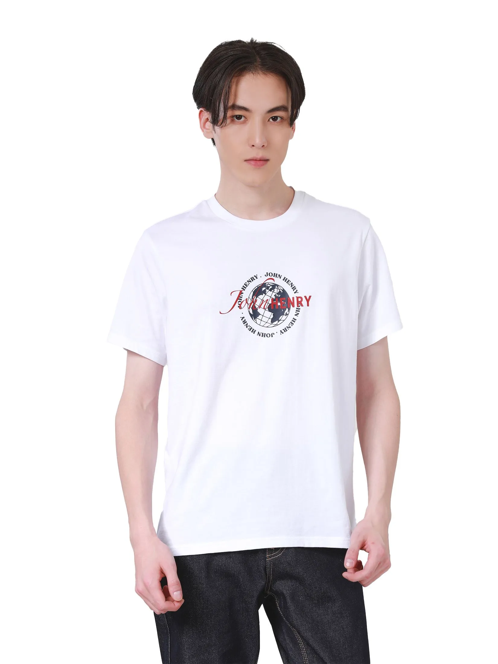 JOHN HENRY Men's T-Shirts (Slim Fit) ICONIC AF White JOHN HENRY Men's T-Shirts (Slim Fit) ICONIC AF White