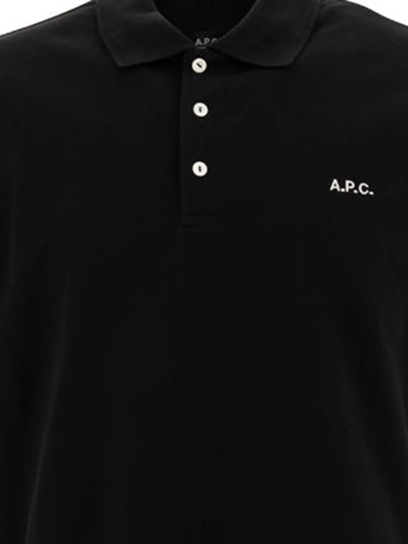 A.P.C. Men Polo STD SS25 2XL Noir A.P.C. Men Polo STD SS25 2XL Noir