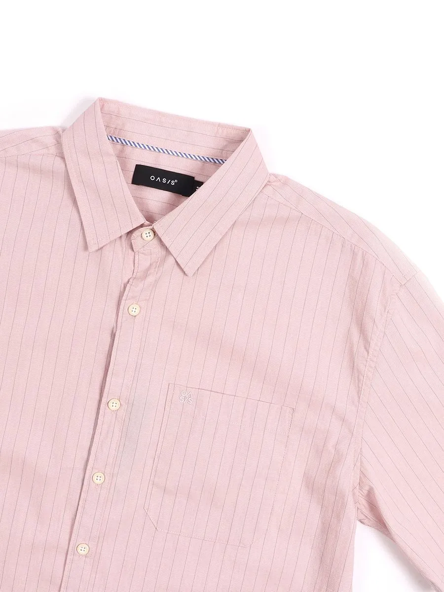OASIS Men's Short sleeve Shirt Pink OASIS Men's Short sleeve Shirt Pink