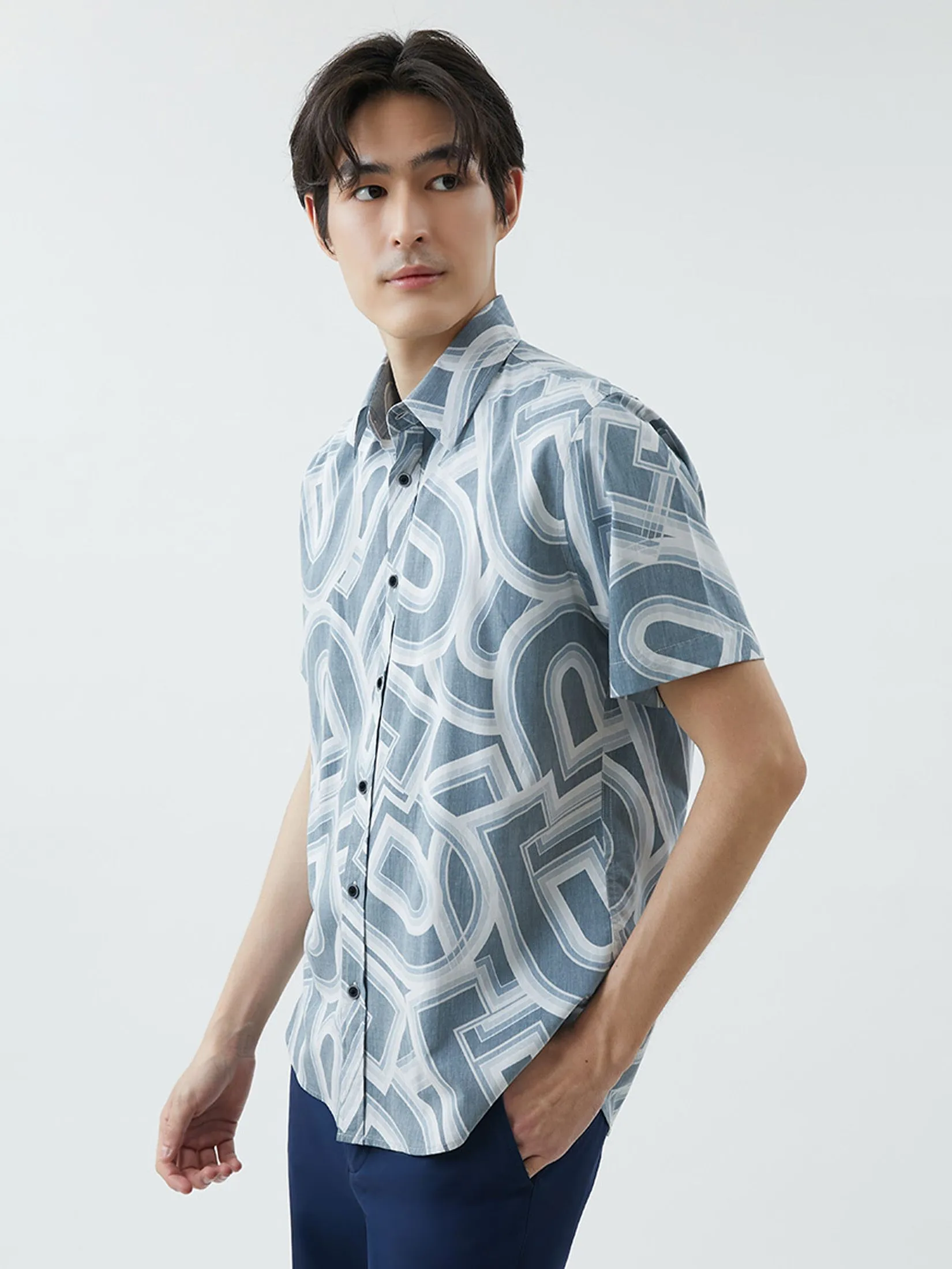 DAPPER DAPPER DP Iconic Layers Print Shirt Multicolor