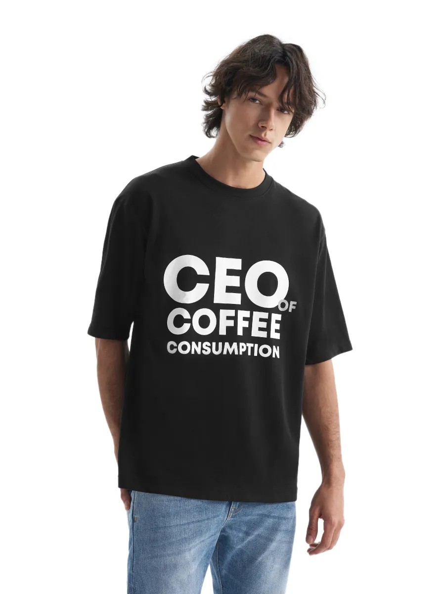 GQ Men T-Shirt Short Sleeves Round Neck Printed GQ Men T-Shirt Short Sleeves Round Neck Printed