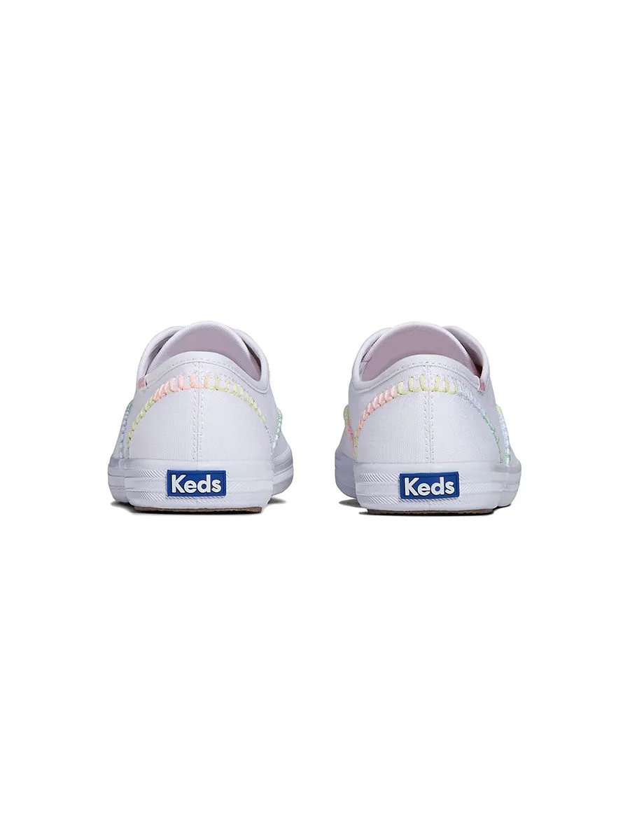 KEDS Women Champion Canvas Whipstitch White/Multi KEDS Women Champion Canvas Whipstitch White/Multi