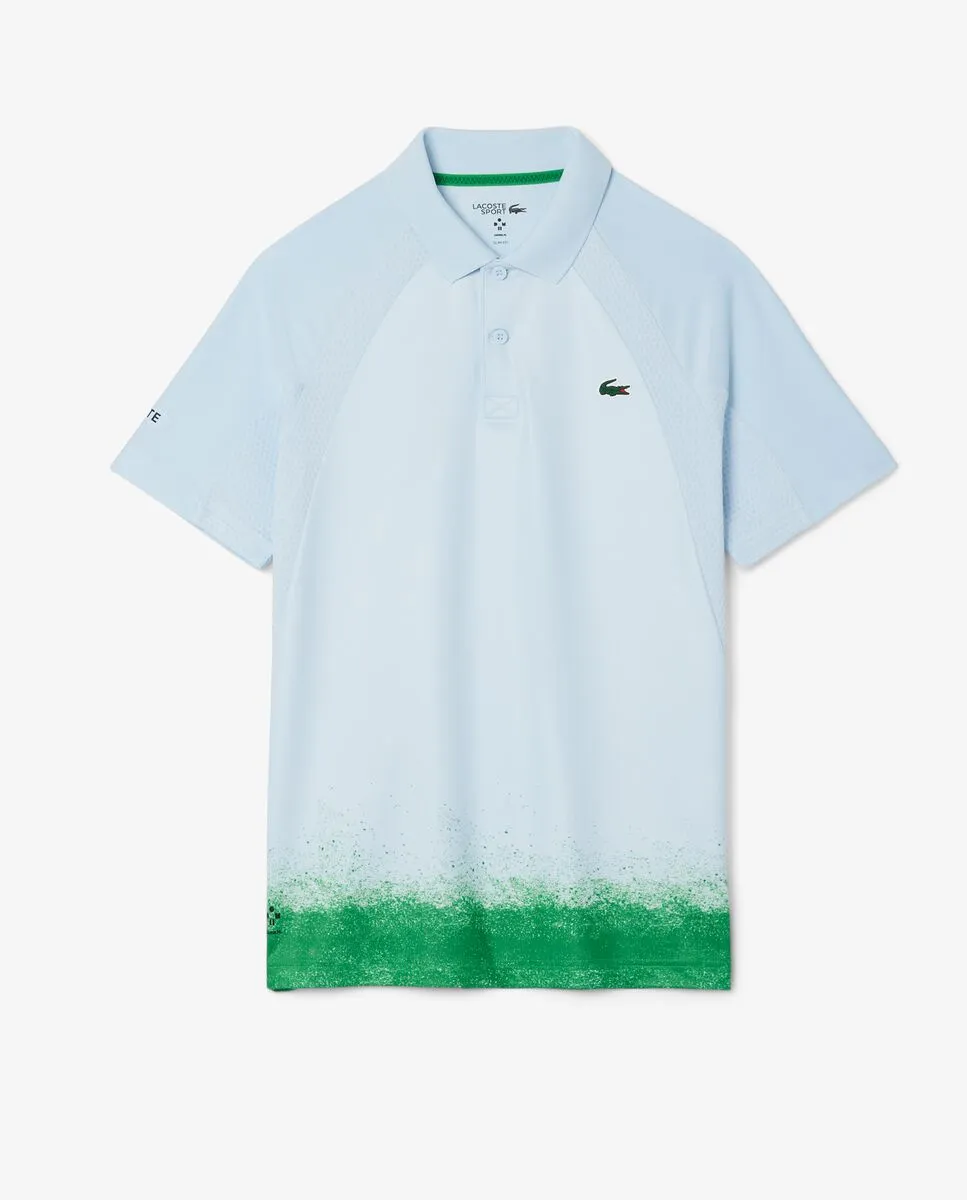 LACOSTE Lacoste Tennis x Daniil Medvedev Polo Shirt Blue LACOSTE Lacoste Tennis x Daniil Medvedev Polo Shirt Blue