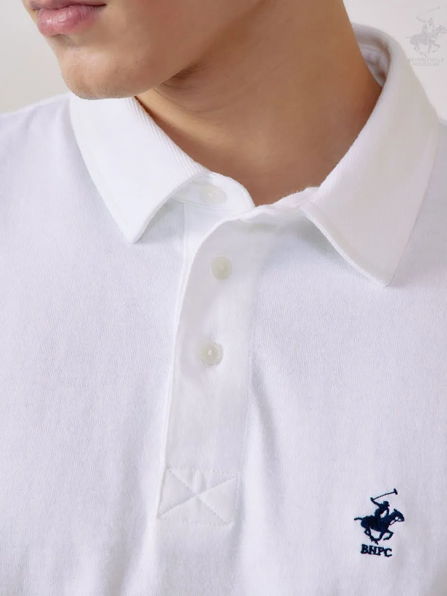 BEVERLY HILLS POLO CLUB White Men Polo Shirts Model BN2C105 BEVERLY HILLS POLO CLUB White Men Polo Shirts Model BN2C105
