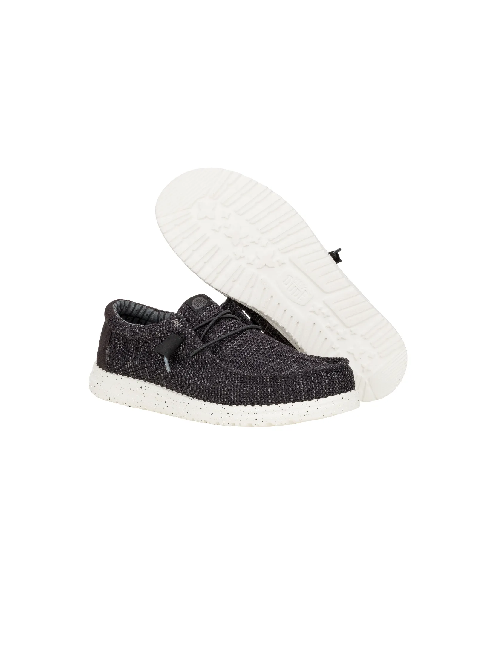 HEYDUDE WALLY STRETCH SOX - BLACK/WHITE HEYDUDE WALLY STRETCH SOX - BLACK/WHITE