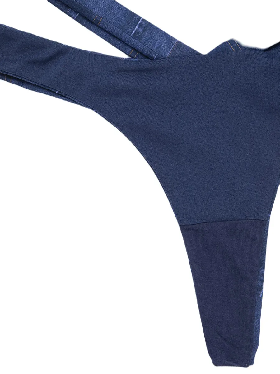 SABINA Mad Moiselle NEO-NOSTALGIC 23 Daphne G String Panty Style - Dark Denim Blue SABINA Mad Moiselle NEO-NOSTALGIC 23 Daphne G String Panty Style - Dark Denim Blue