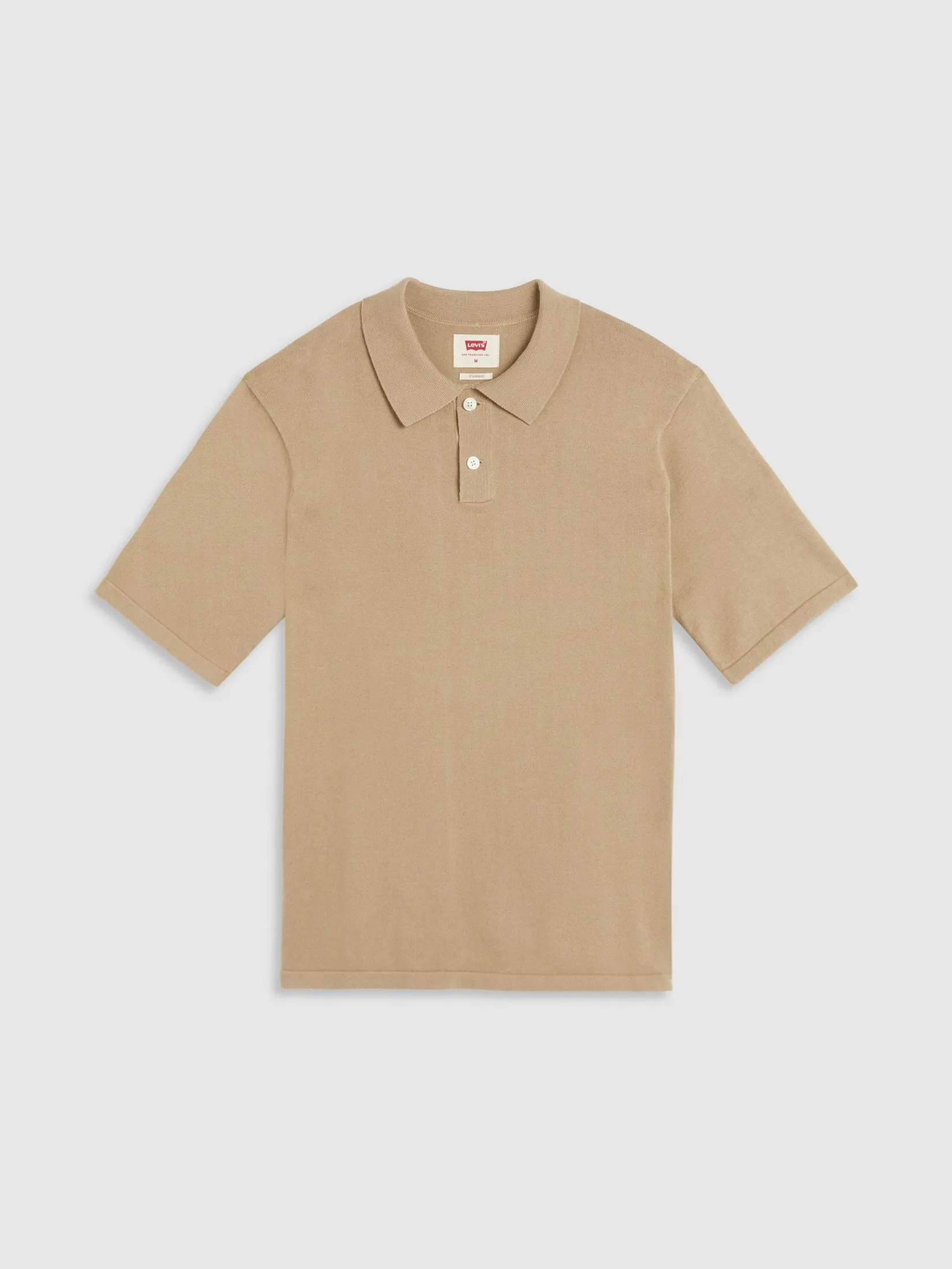 LEVI'S Men's Sweater Polo Tan LEVI'S Men's Sweater Polo Tan