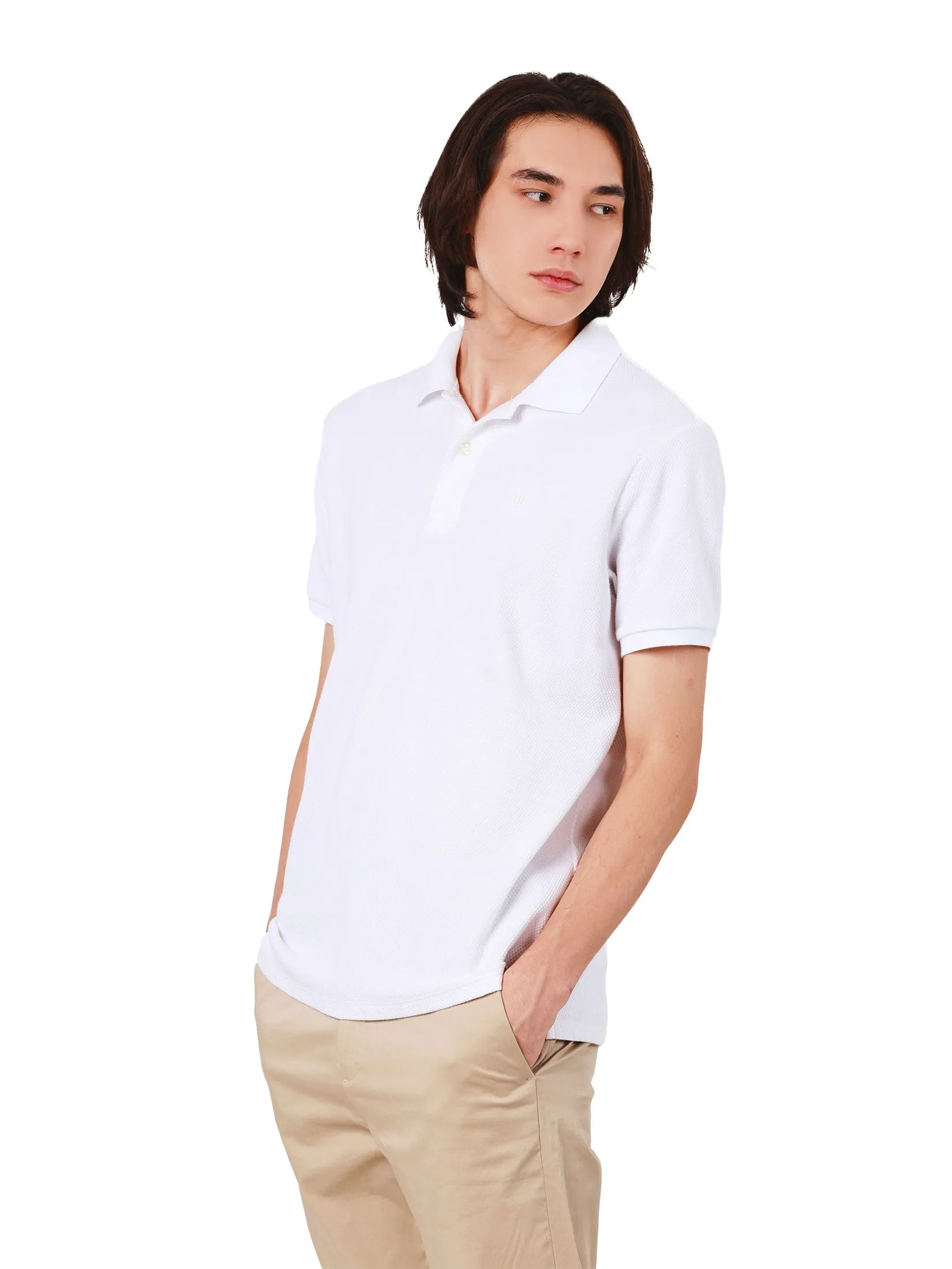 JOHN HENRY Men's Polo (Slim Fit) Rejuvenate Vacation Off White JOHN HENRY Men's Polo (Slim Fit) Rejuvenate Vacation Off White