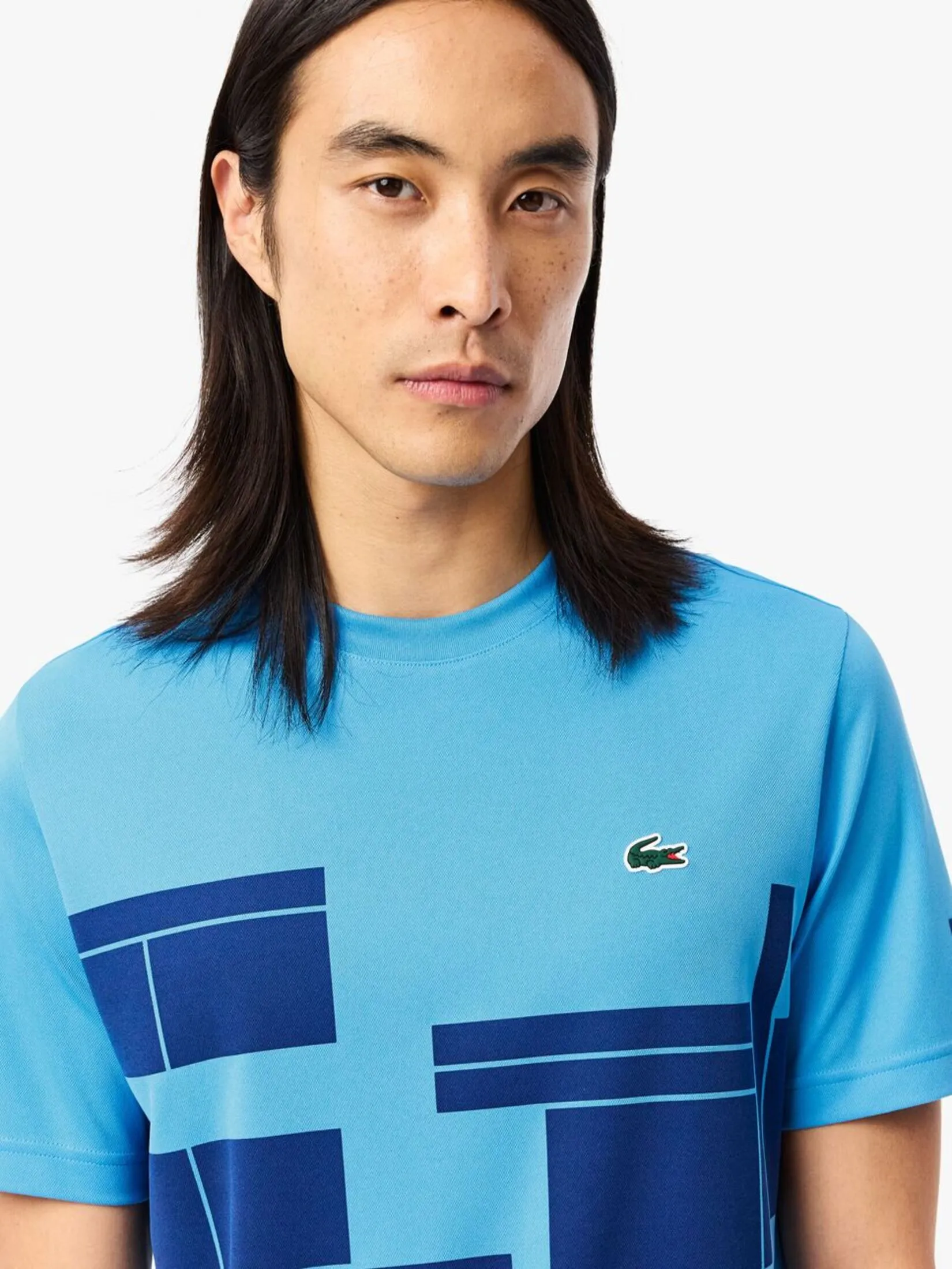 LACOSTE Lacoste Tennis x Novak Djokovic T-shirt Blue LACOSTE Lacoste Tennis x Novak Djokovic T-shirt Blue