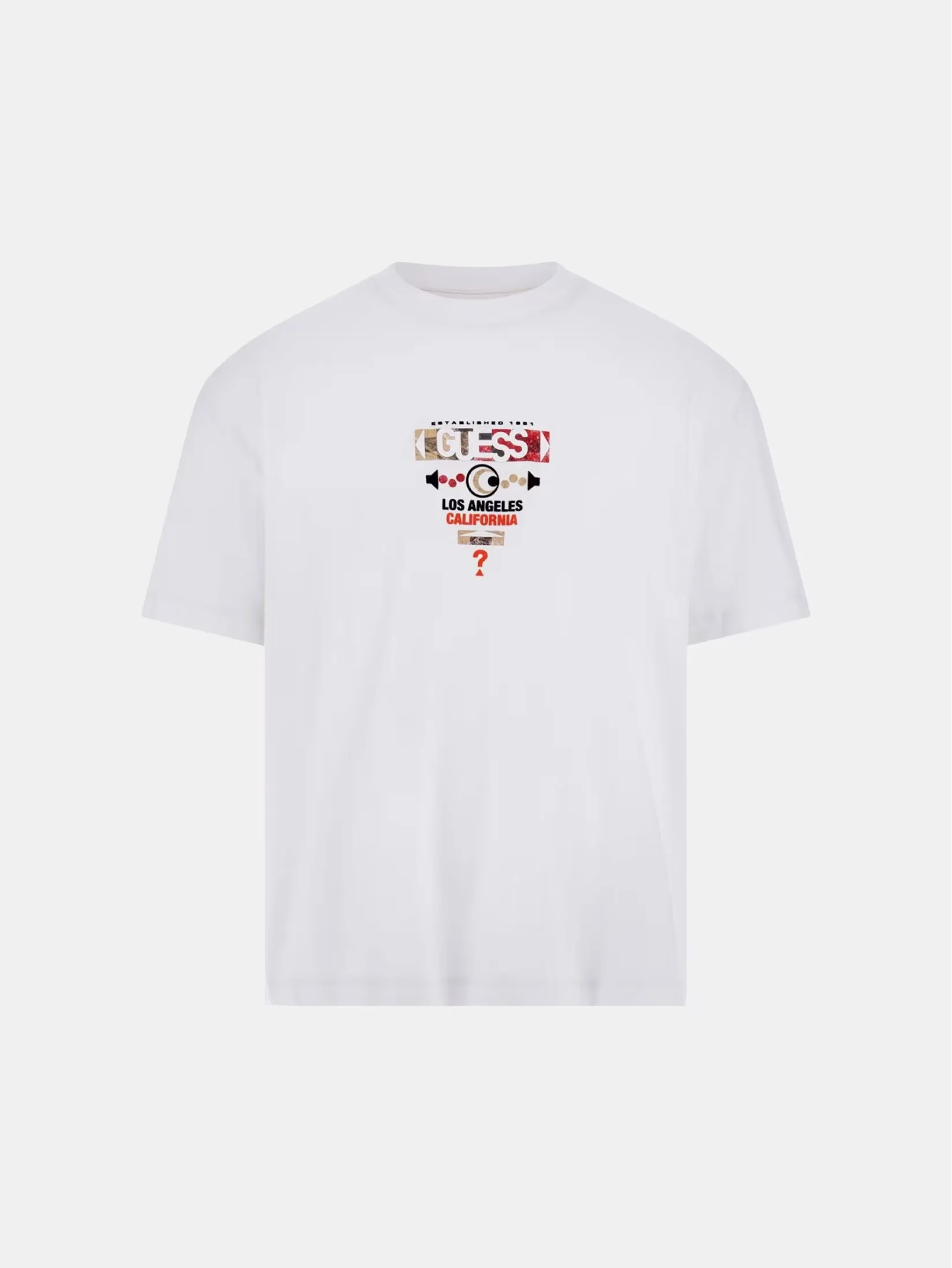 GUESS GUESS MEN  Logo print T-shirt M5RI03I3Z14 - White GUESS GUESS MEN  Logo print T-shirt M5RI03I3Z14 - White