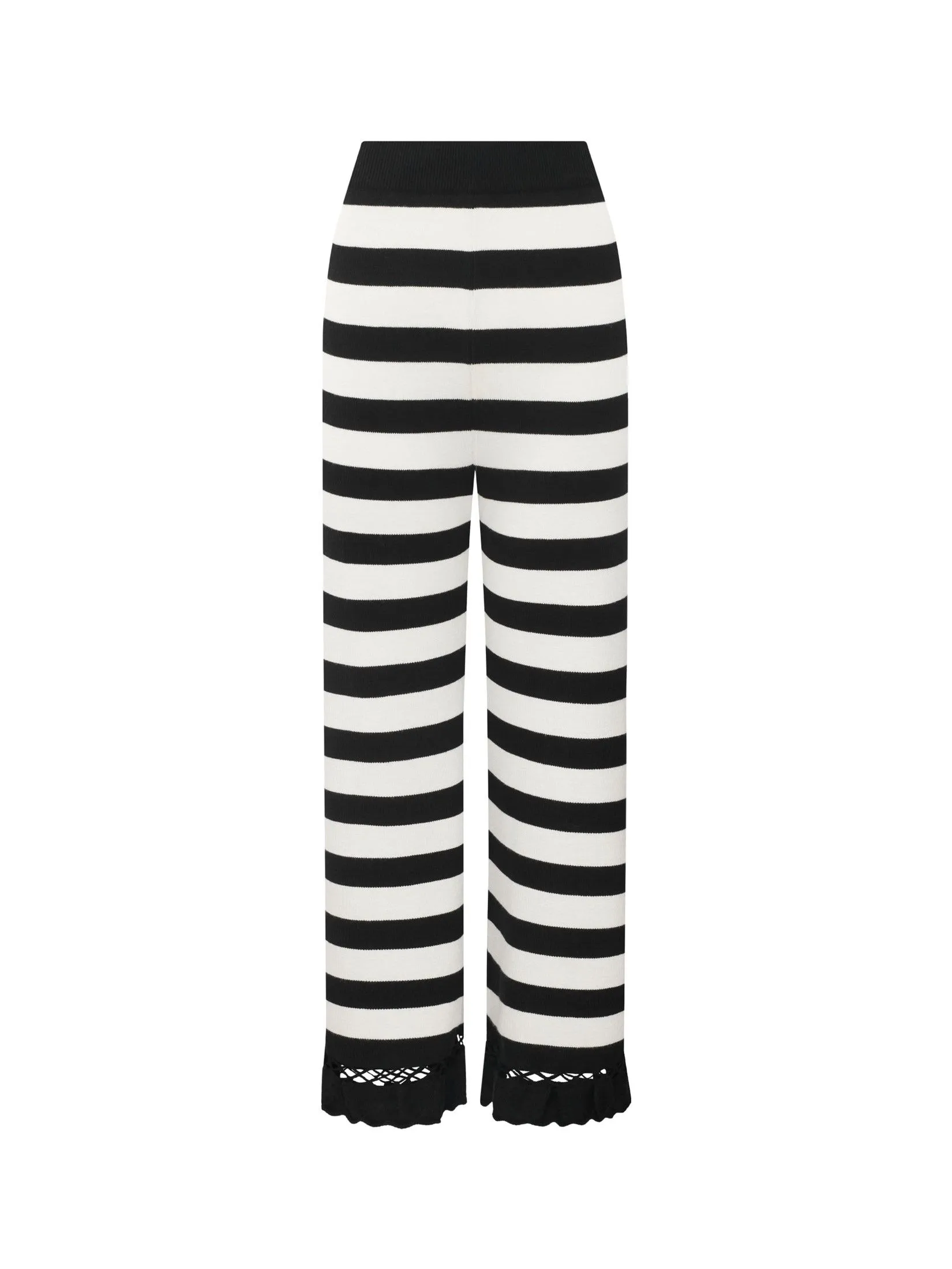 ASV (AW24) Imani Striped Women Pants White Black ASV (AW24) Imani Striped Women Pants White Black