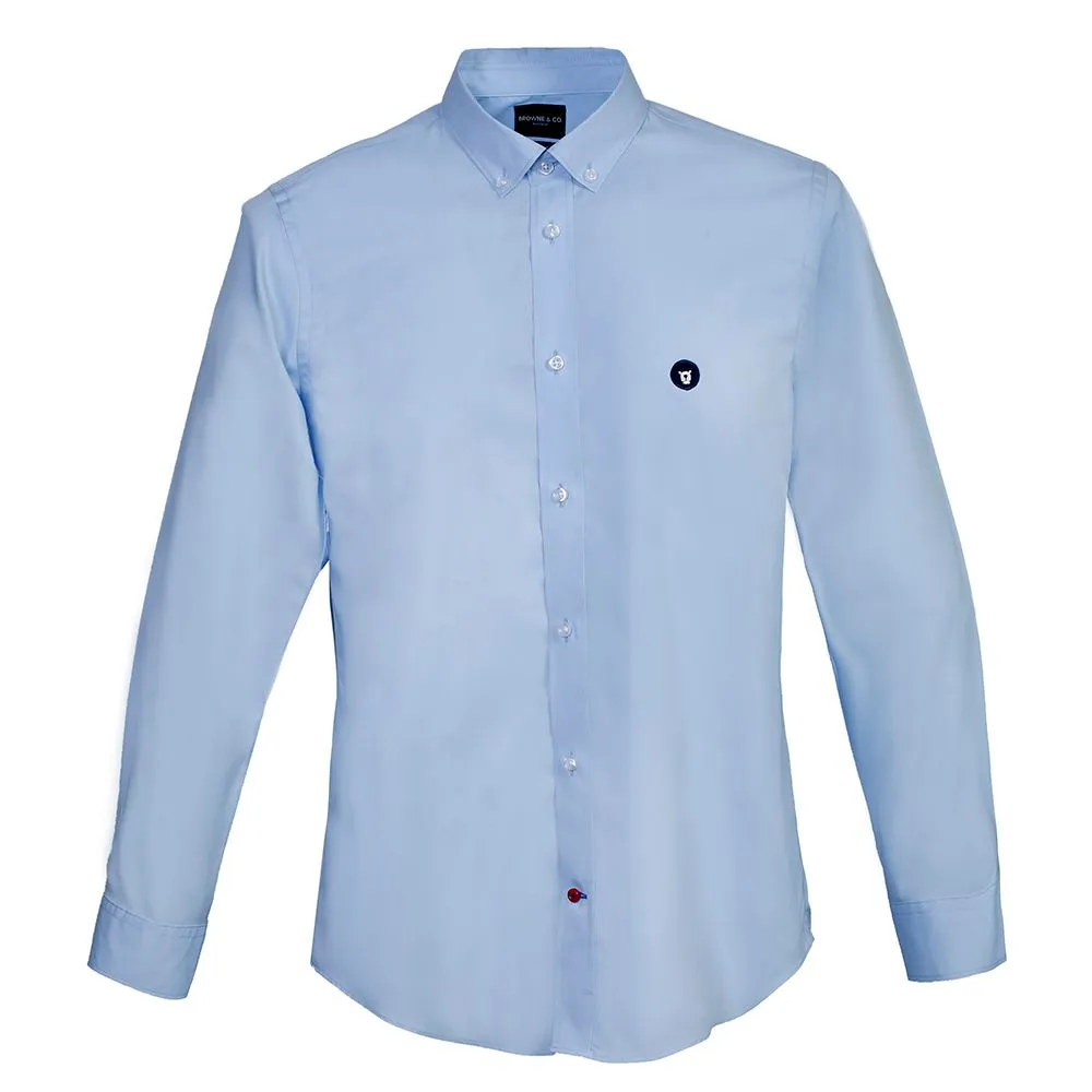 BROWNE & CO. Light Blue Button Down Long Sleeves Shirt BROWNE & CO. Light Blue Button Down Long Sleeves Shirt