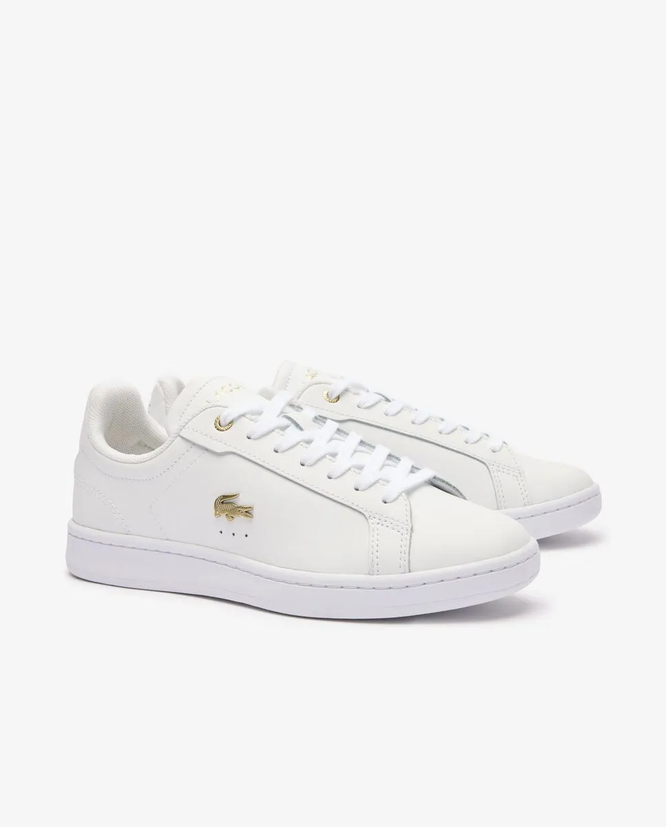 LACOSTE Women’s Carnaby Pro Leather Trainers White LACOSTE Women’s Carnaby Pro Leather Trainers White
