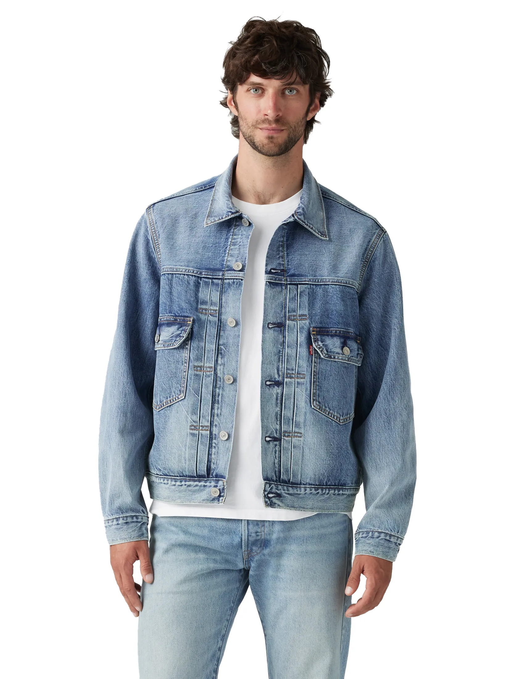 LEVI'S Men's Type II Trucker Jacket Blue LEVI'S Men's Type II Trucker Jacket Blue