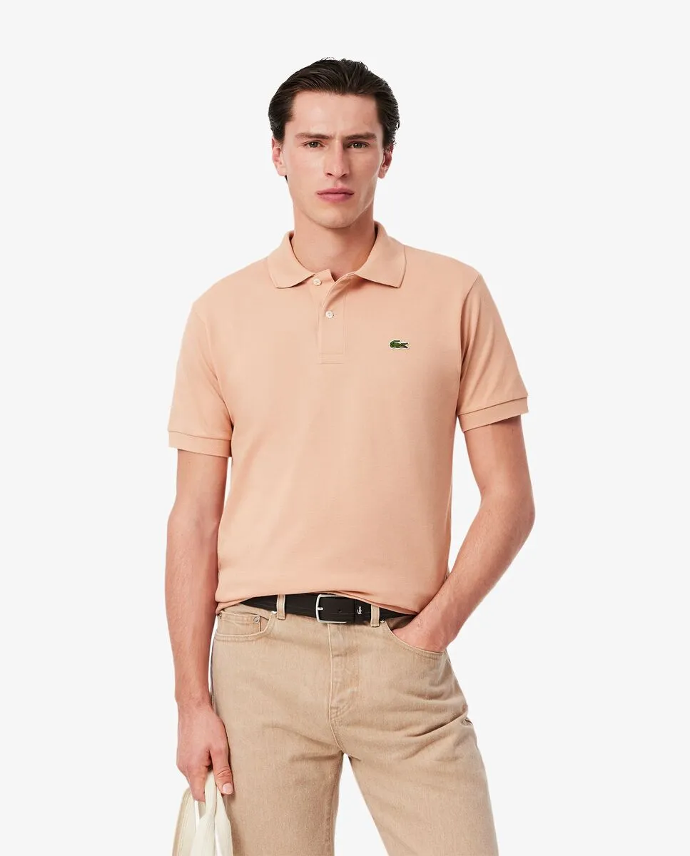 LACOSTE Classic Fit L.12.12 Original Piqu  Polo Shirt Beige LACOSTE Classic Fit L.12.12 Original Piqu  Polo Shirt Beige