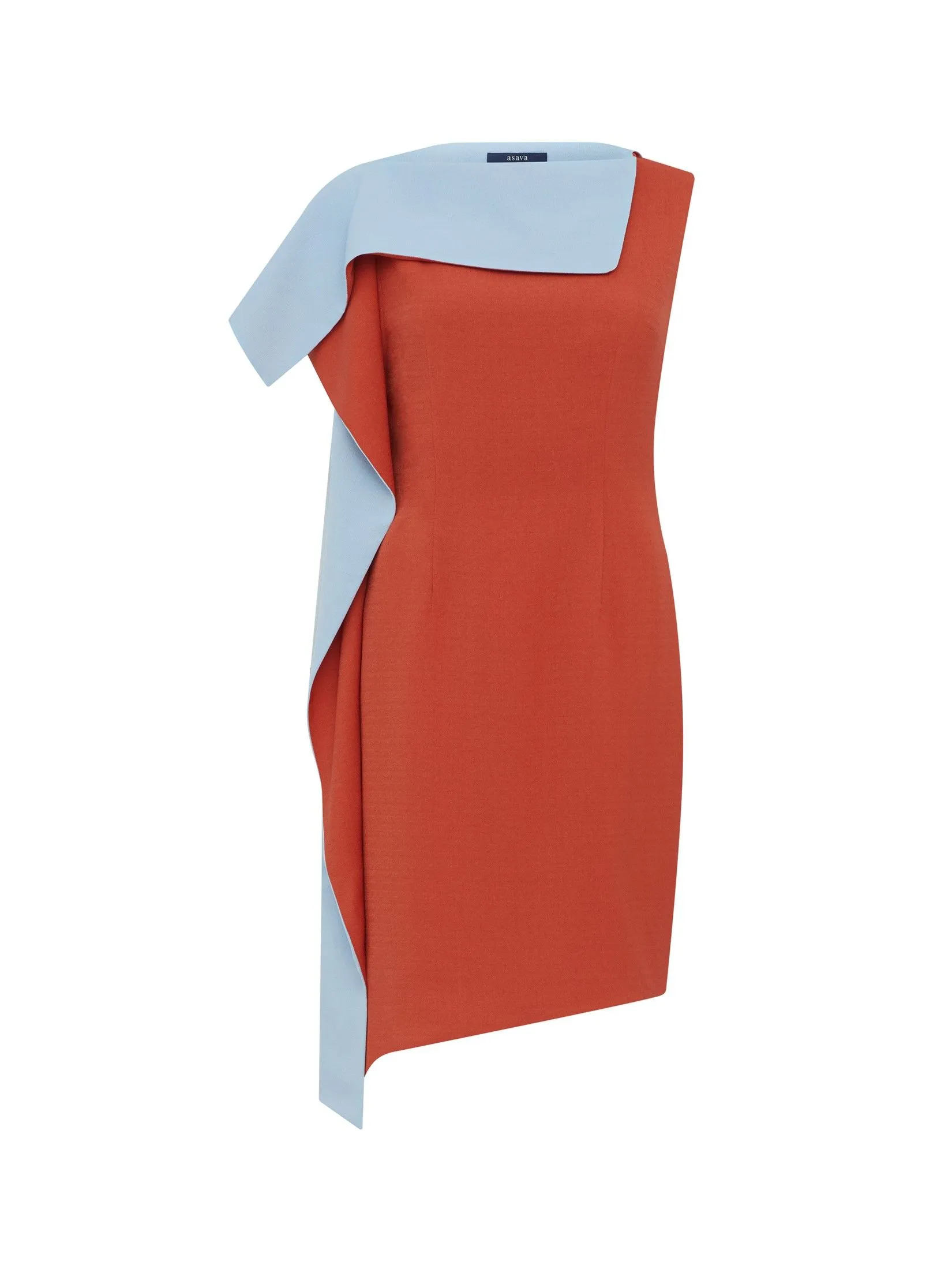 ASAVA ( AW24 ) Isha Asymmetric Women Dress Orange ASAVA ( AW24 ) Isha Asymmetric Women Dress Orange