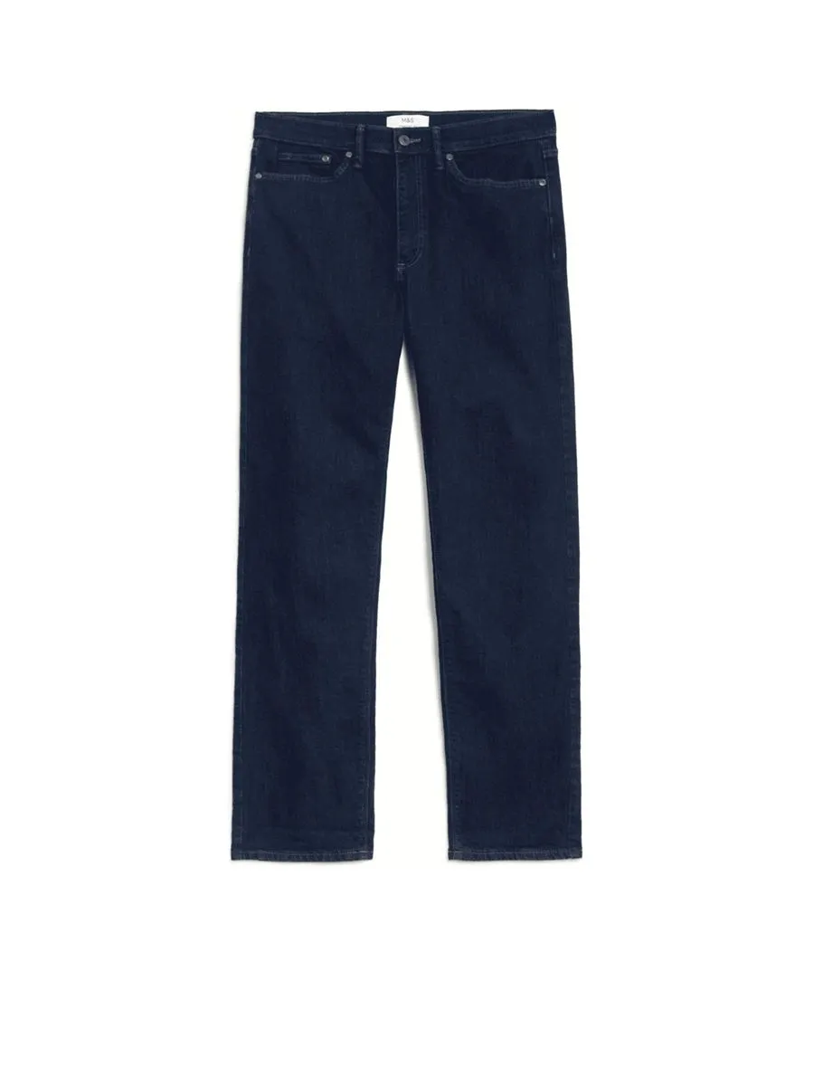 MARKS & SPENCER Men Jeans Straight Fit Stretch Xb_Indigo MARKS & SPENCER Men Jeans Straight Fit Stretch Xb_Indigo
