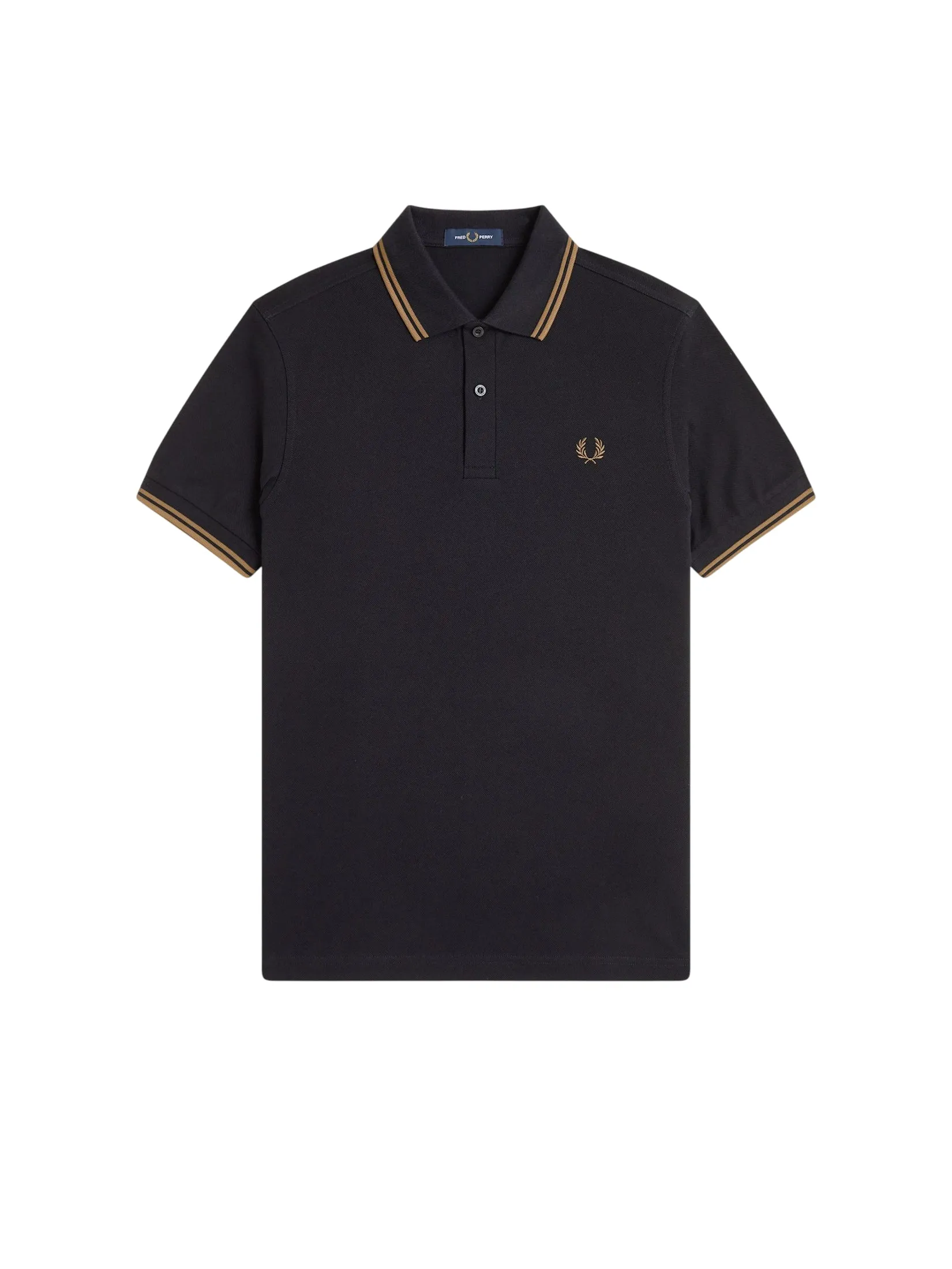Fred Perry Men TWIN TIPPED SHIRT Black Fred Perry Men TWIN TIPPED SHIRT Black
