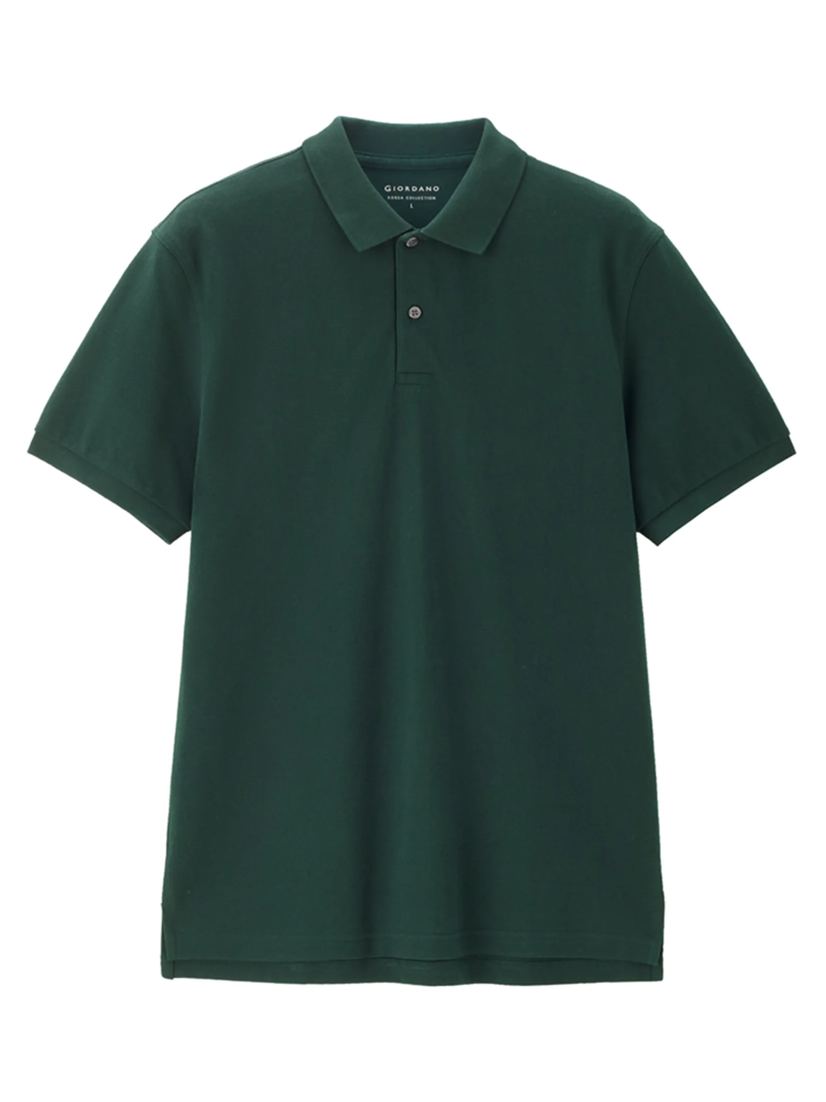 GIORDANO Men s Online Exclusive Pique Polo Shirt (Korea) Dark Green GIORDANO Men s Online Exclusive Pique Polo Shirt (Korea) Dark Green