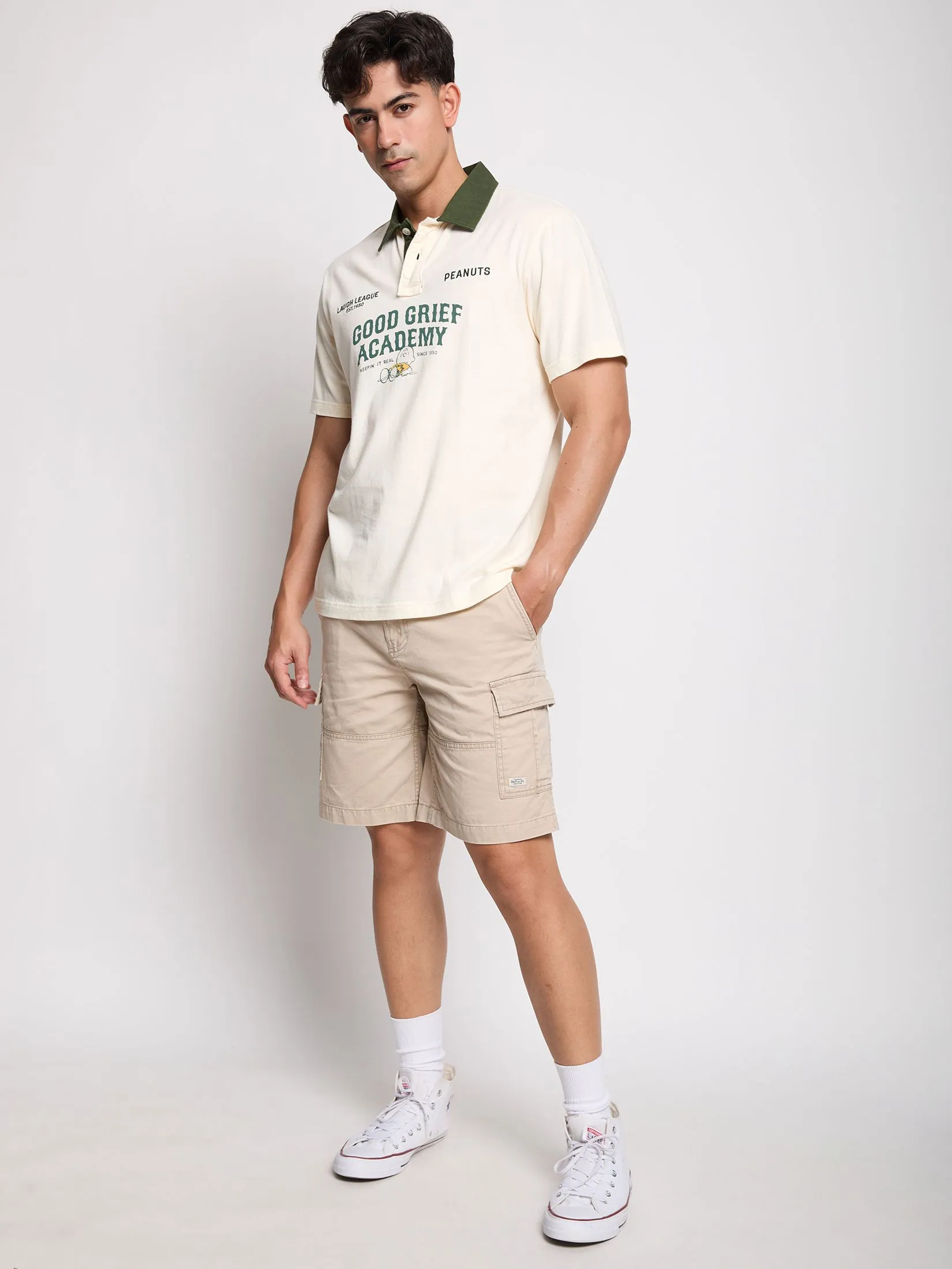 DEFRY 01 Men Polo Short Sleeves Snoopy 2505EPLM055 DEFRY 01 Men Polo Short Sleeves Snoopy 2505EPLM055